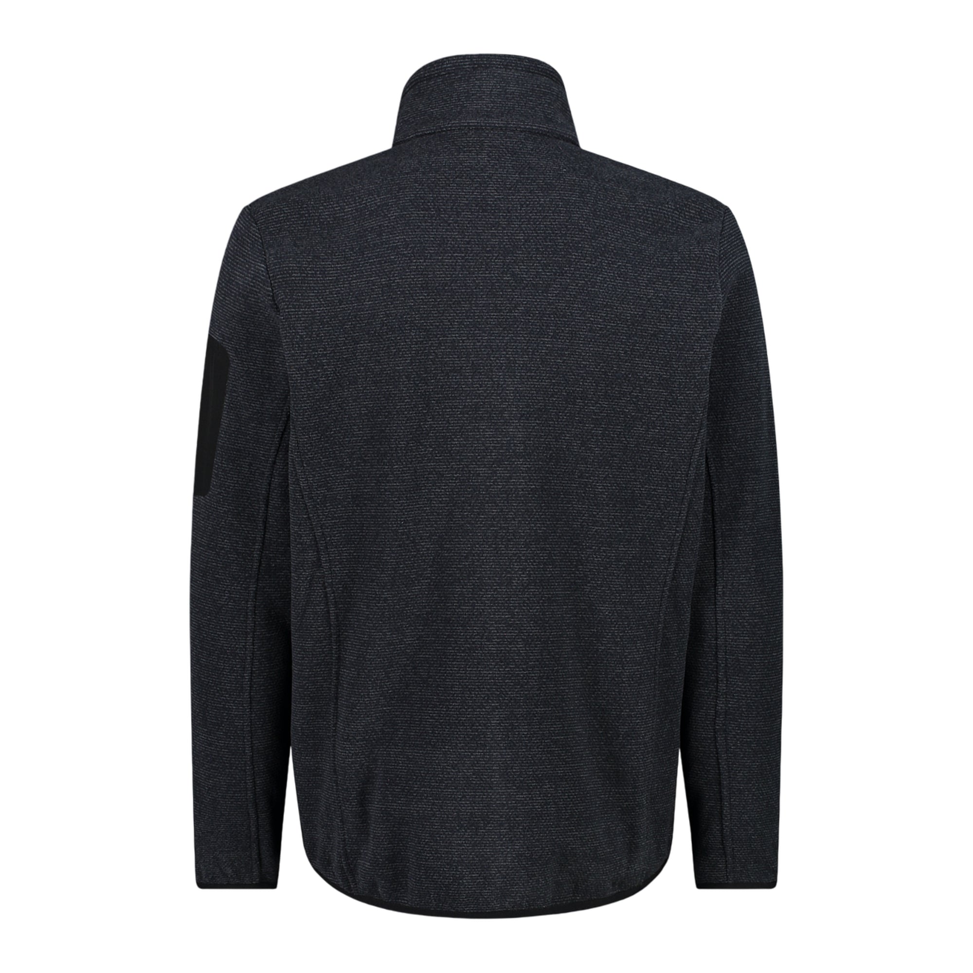 Pile Uomo Antracite knit-tech, con taschino sulla manica