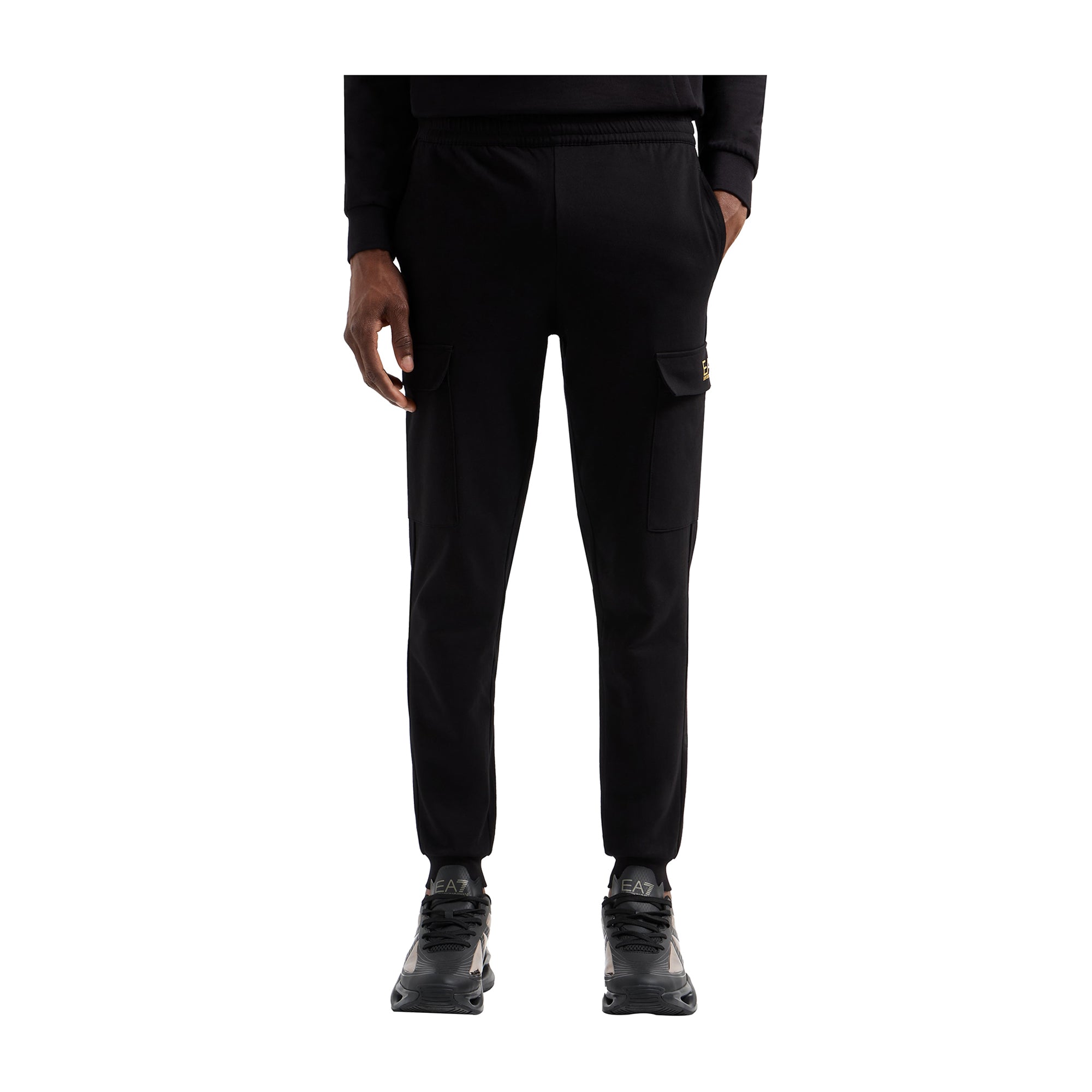 Pantaloni cargo Core Identity in cotone Nero