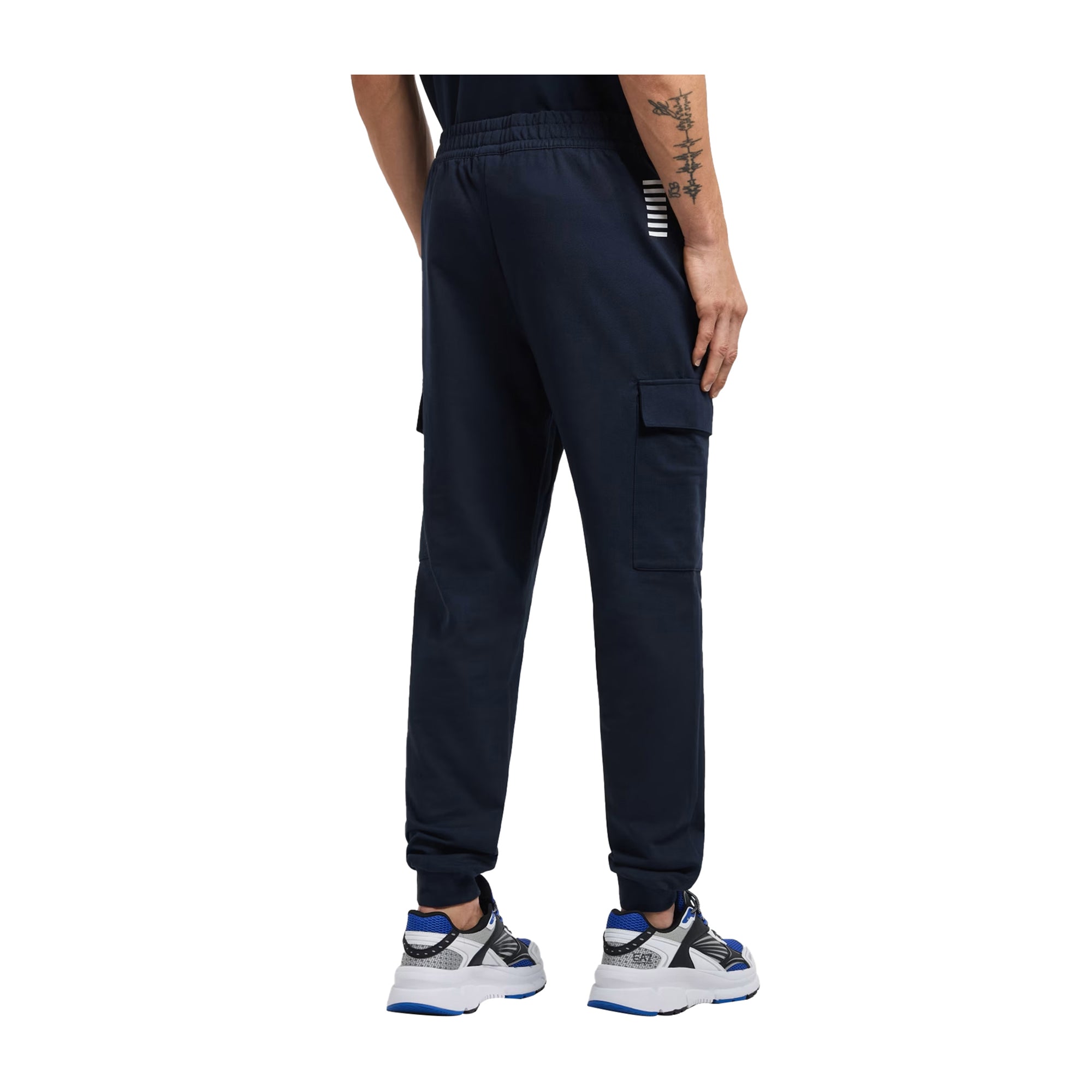 Pantaloni cargo Core Identity in cotone Blu