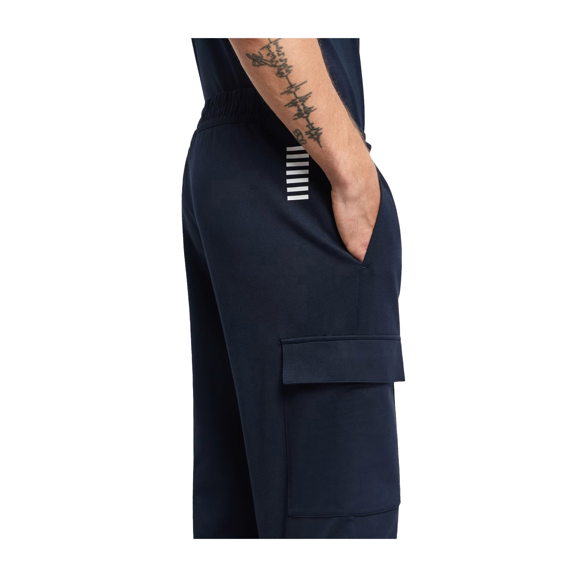 Pantaloni cargo Core Identity in cotone Blu