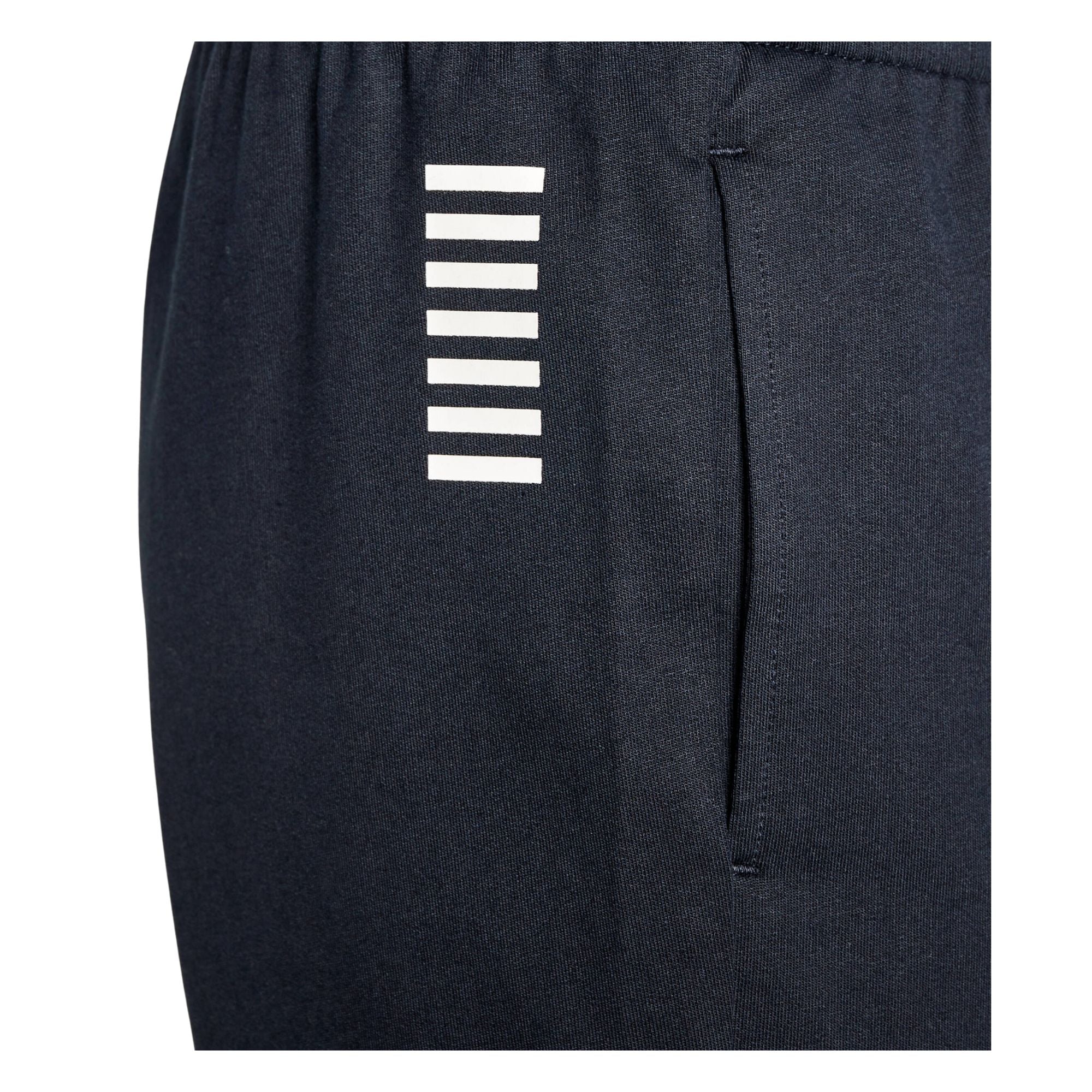 Bermuda Uomo sportivo con vita elasticizzata, in puro cotone tinta unita