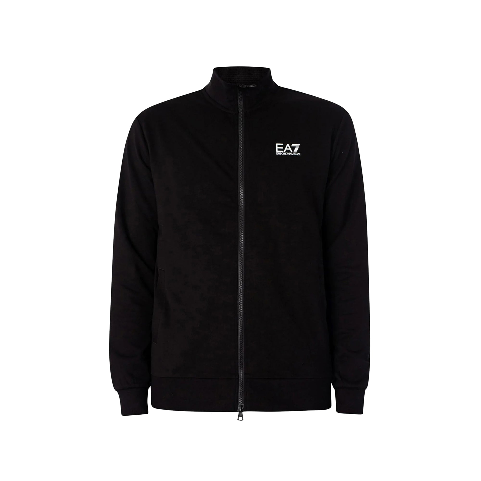 Tuta Uomo Nera, dal taglio classico composta da felpa con zip e pantaloni modello joggers