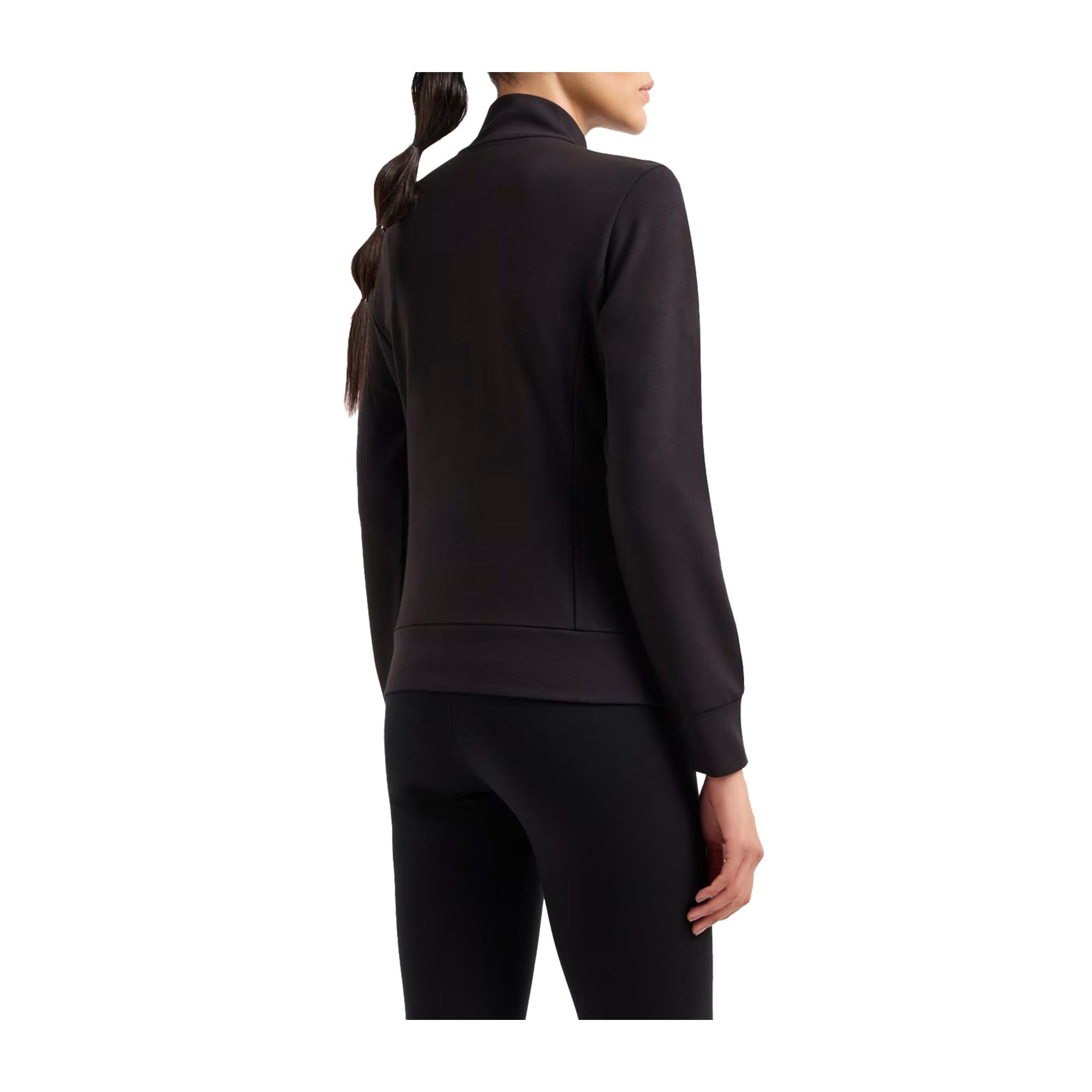 Felpa con zip Evolution stretch Nera