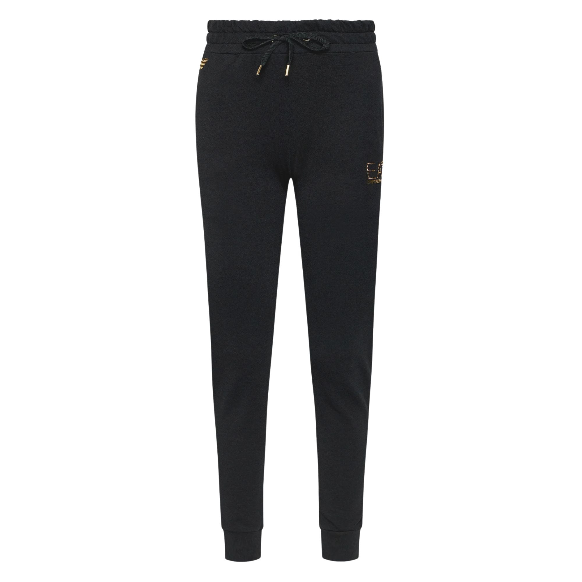 Pantalone Donna Nero, in misto viscosa, con elastico sul fondo