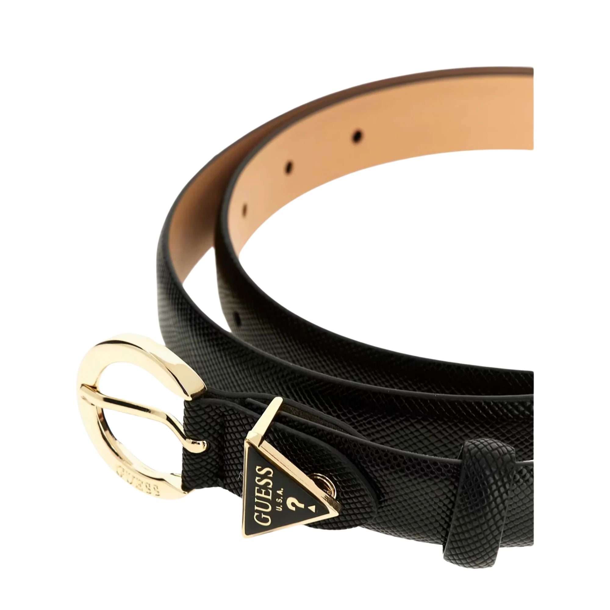 Cintura Donna in similpelle, con fibbia in metallo dorato