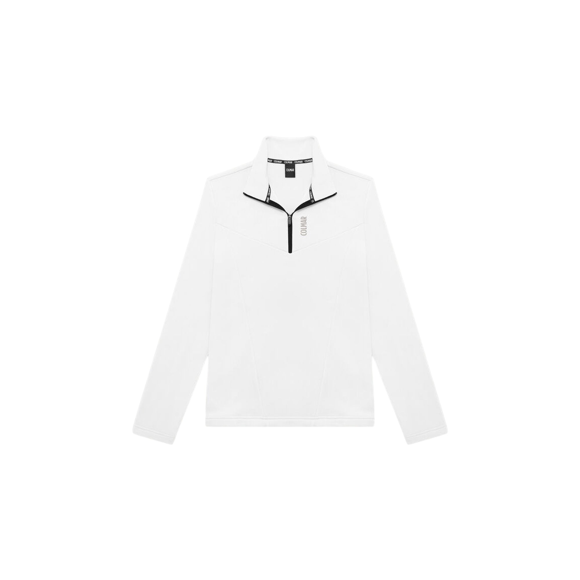 Pile da Sci Donna con zip 1/4 Bianco