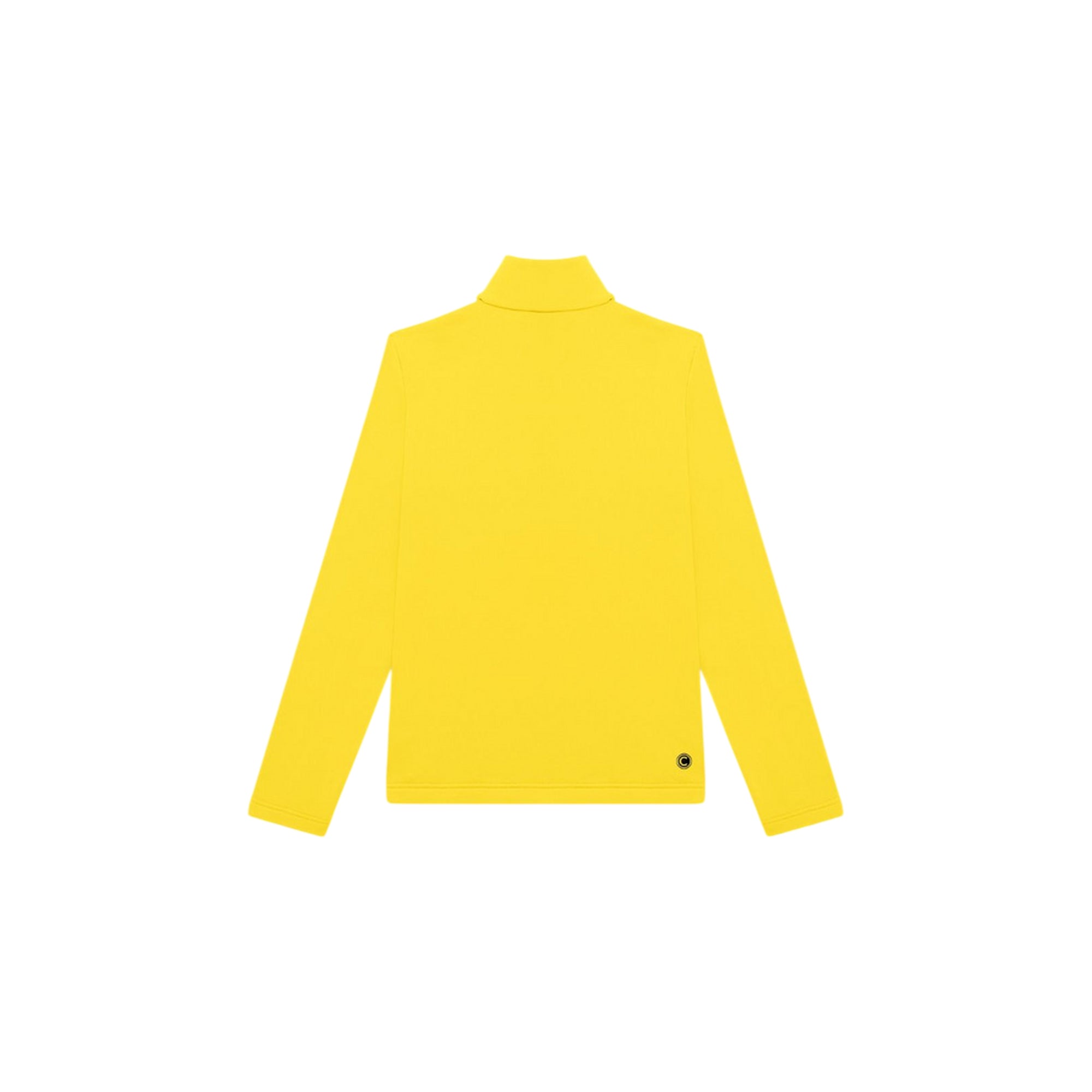 Pile da Sci Donna con zip 1/4 Giallo retro