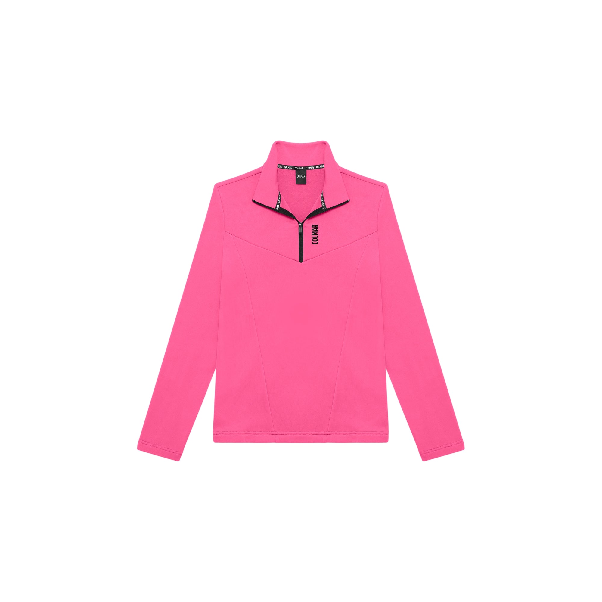 Pile da Sci Donna con zip 1/4 Fucsia
