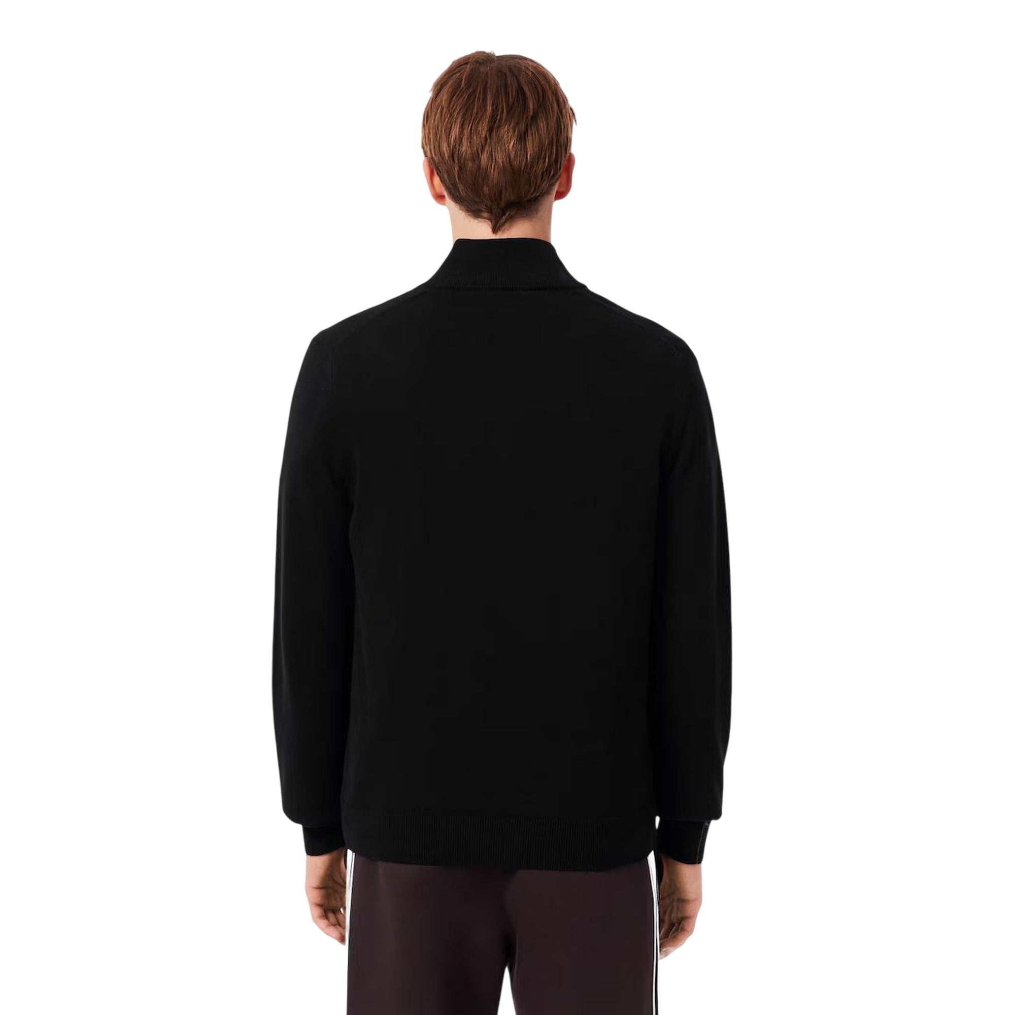 Pullover Uomo mezza zip, realizzato in cotone, con coccodrillo sul petto
