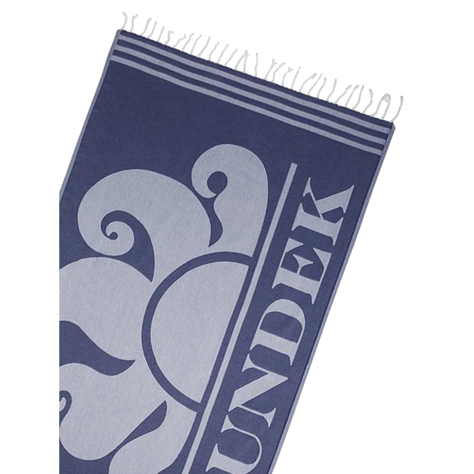 Telo Mare Unisex Blu con maxi logo e frange