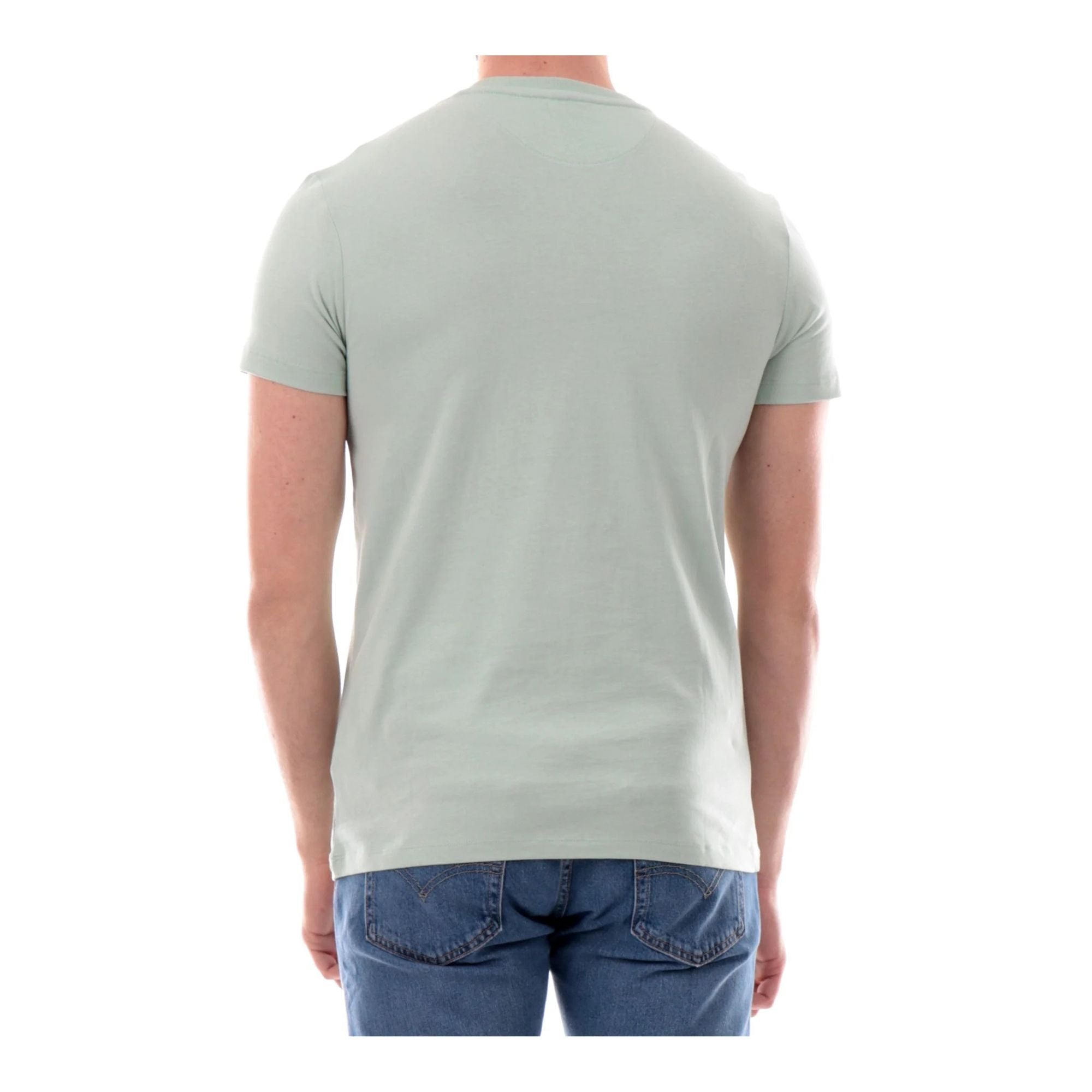 T-shirt Uomo Dunstan River, Verde Acqua a tinta unita, con maniche corte