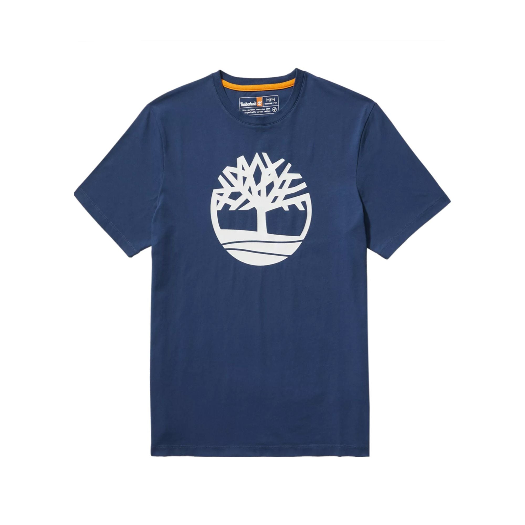 T-shirt Uomo Kennebec River, con scollatura girocollo e stampa bianca a contrasto