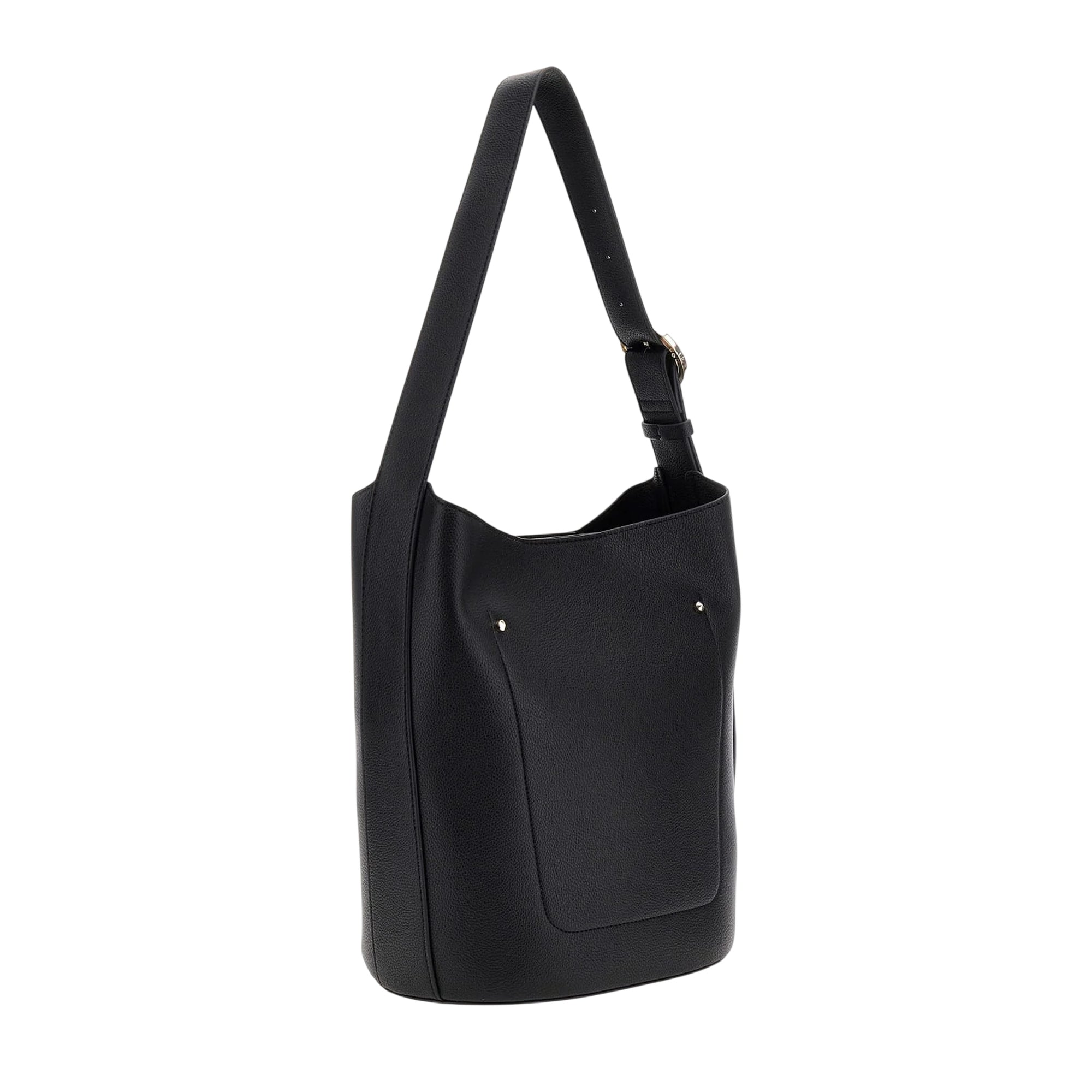 Borsa a secchiello Donna con pochette Nero retro