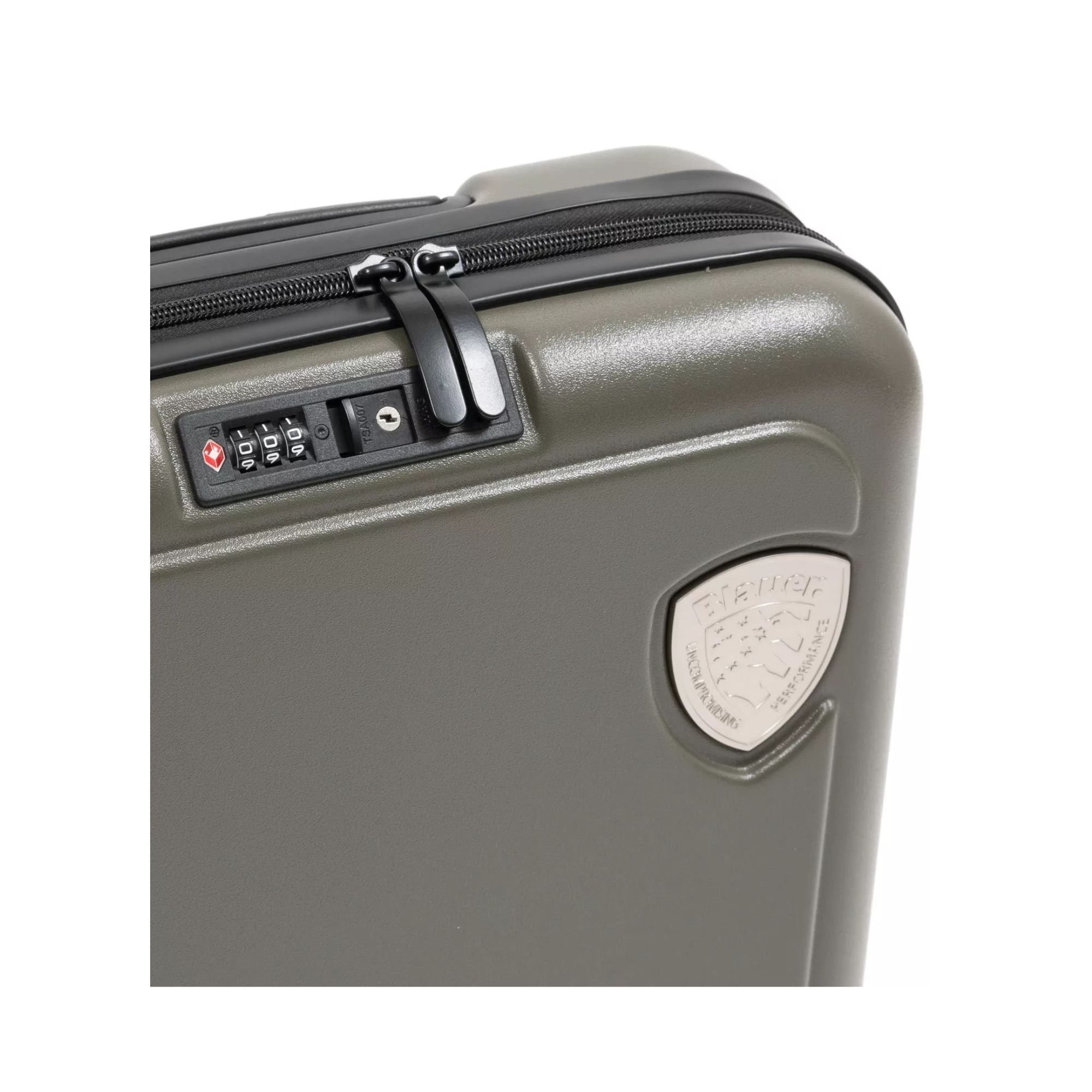 Trolley Unisex Verde, con manico telescopico e logo