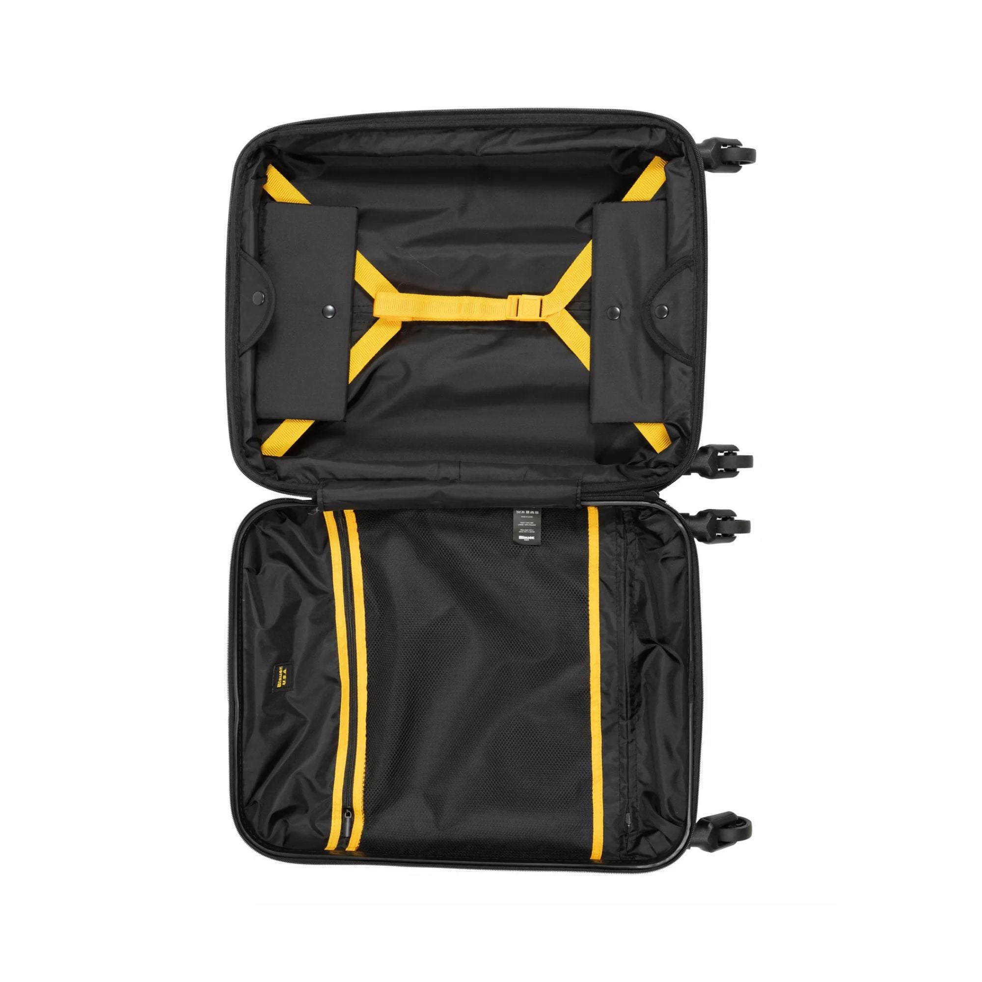 Trolley Unisex Verde, con manico telescopico e logo