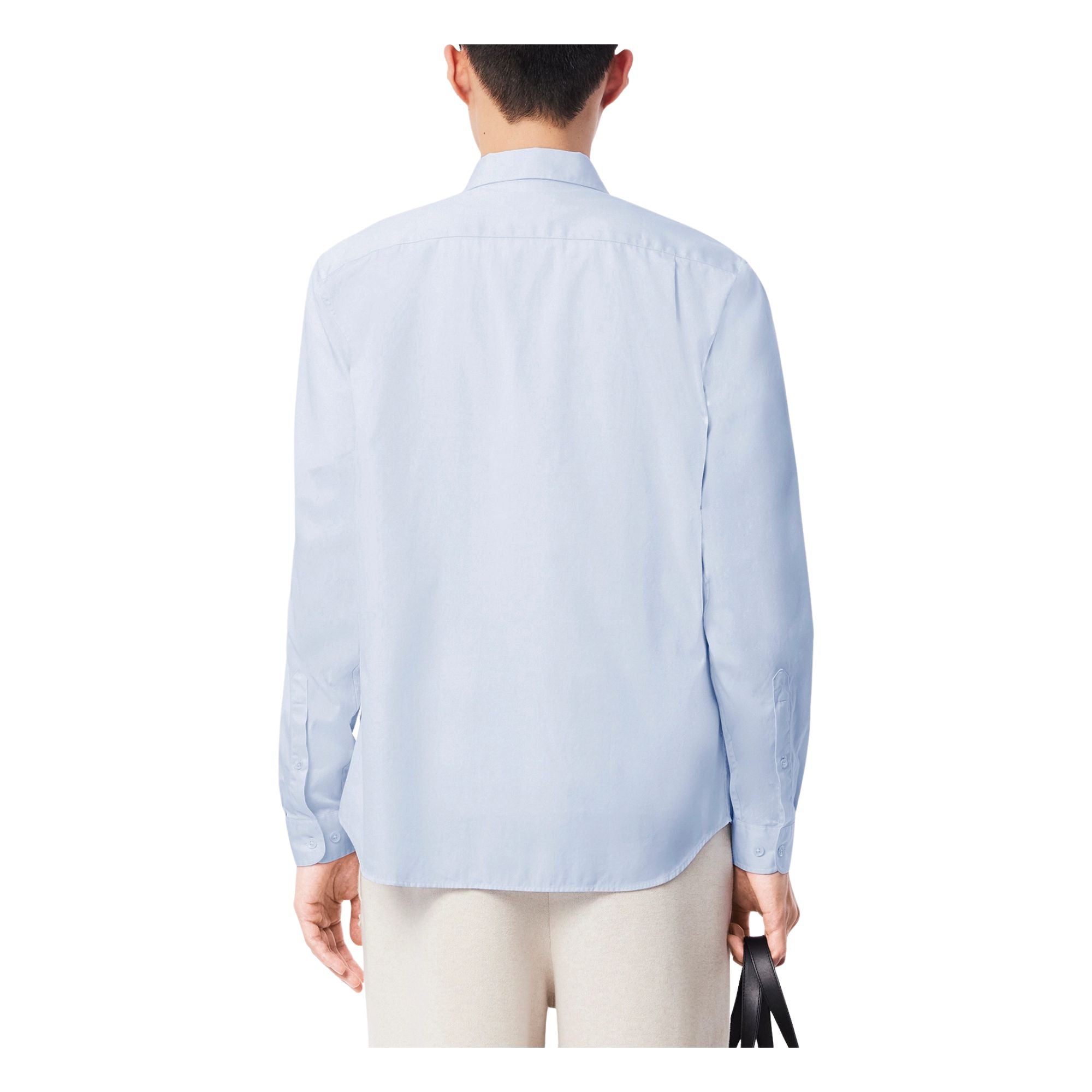 Camicia Uomo realizzata in puro cotone Celeste, dal fit regolare, con maniche lunghe