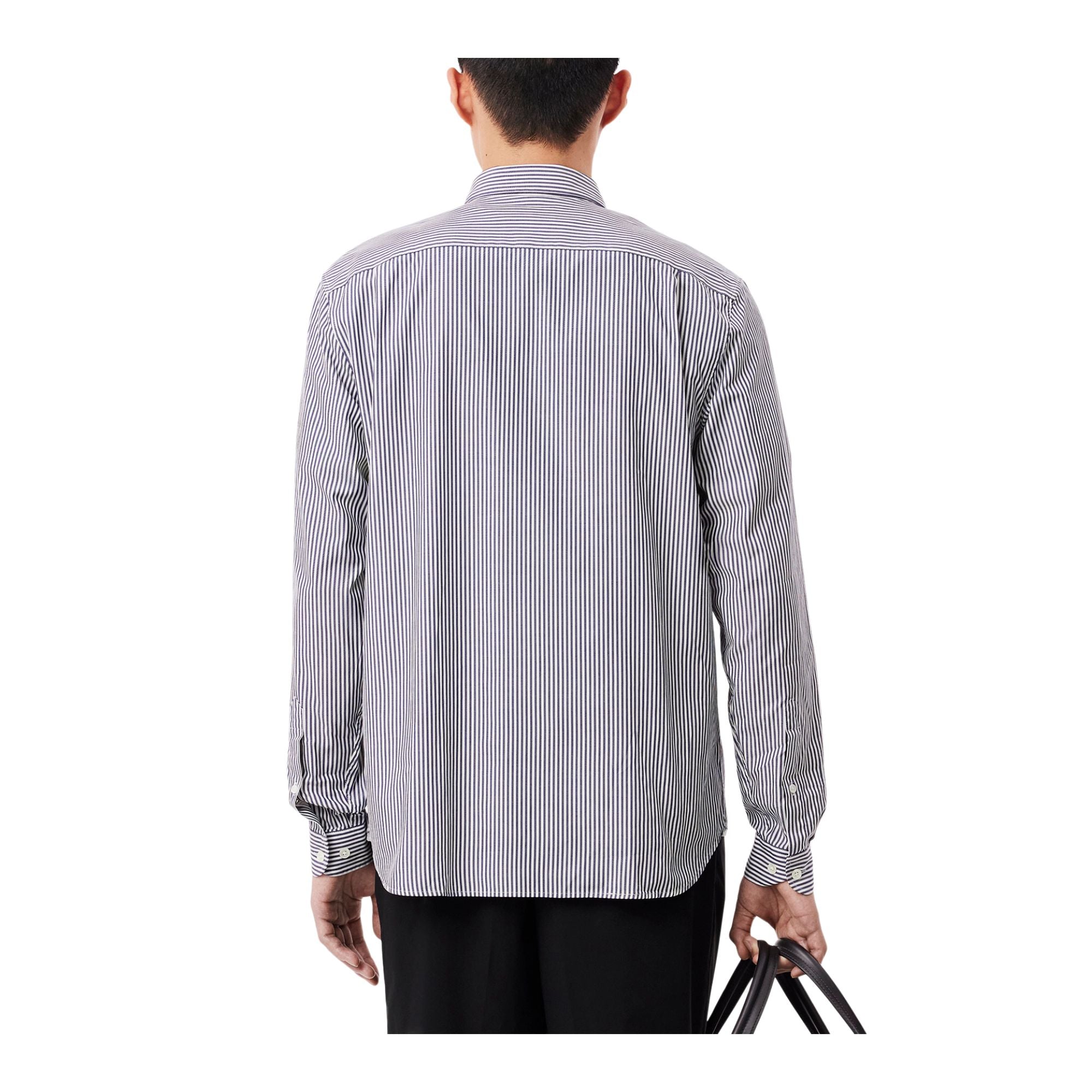 Camicia Uomo con colletto corto dotato di bottoni e logo applicato