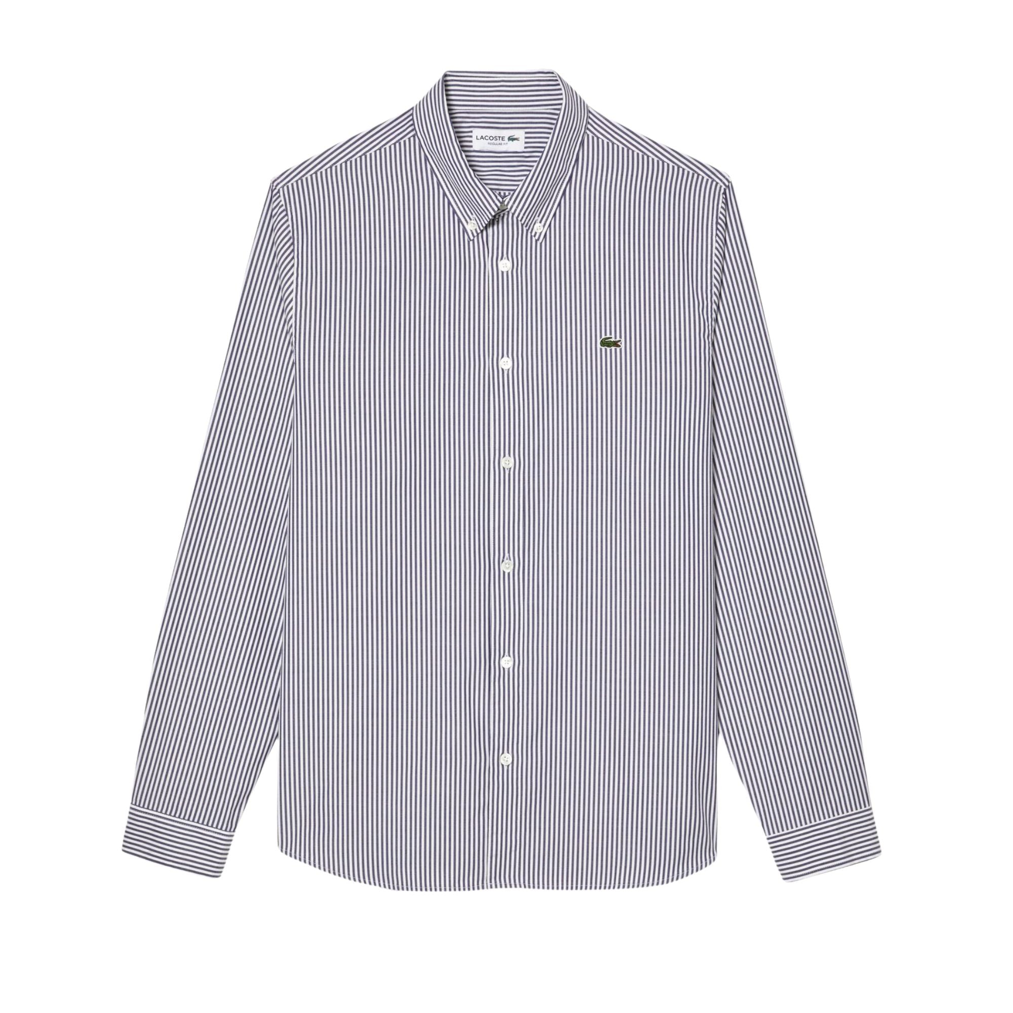 Camicia Uomo con colletto corto dotato di bottoni e logo applicato