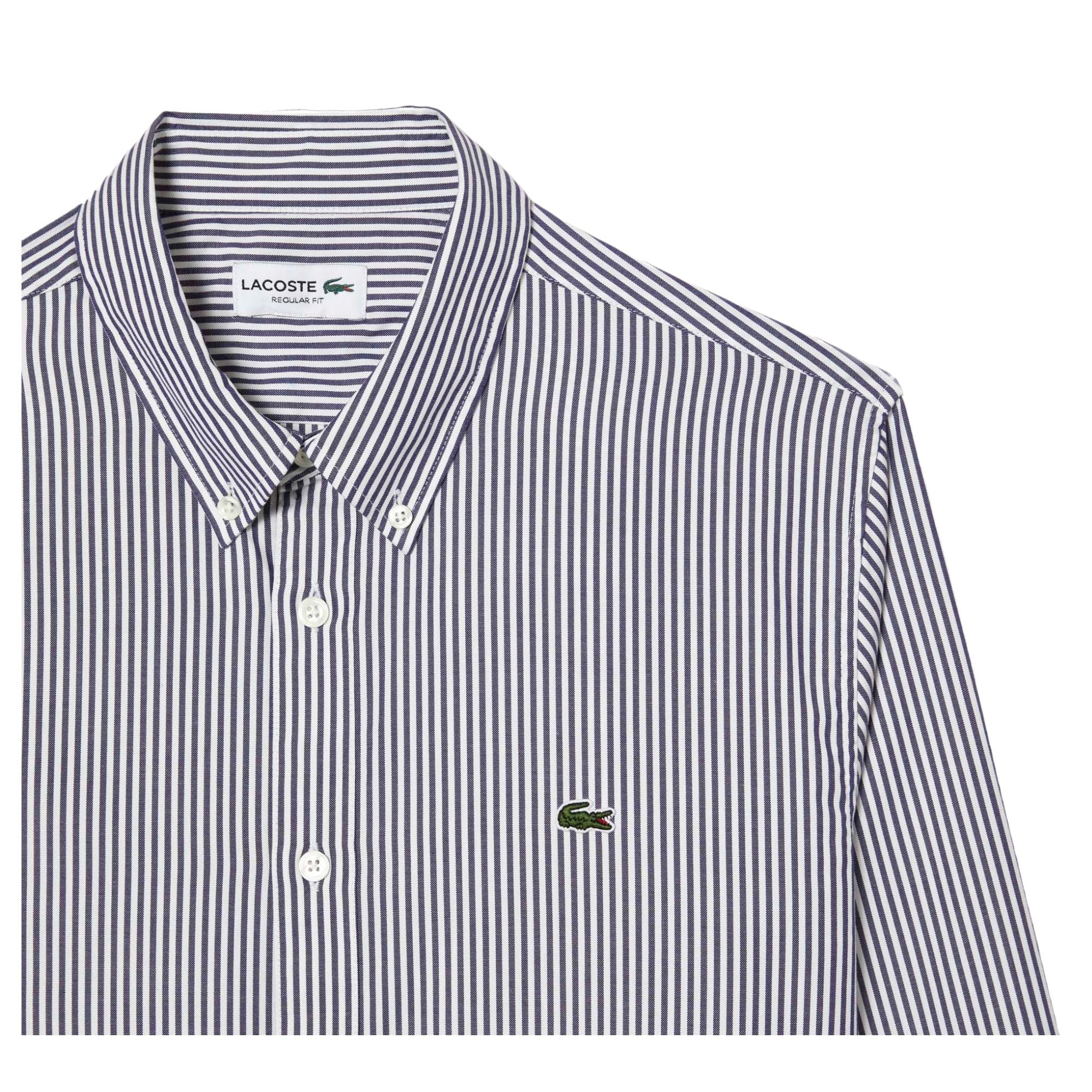 Camicia Uomo con colletto corto dotato di bottoni e logo applicato