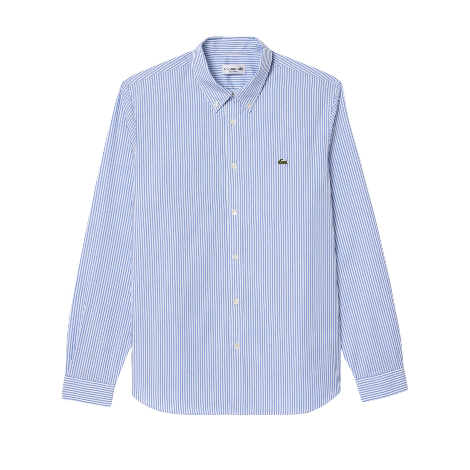 Camicia Uomo con colletto corto dotato di bottoni e motivo a righe