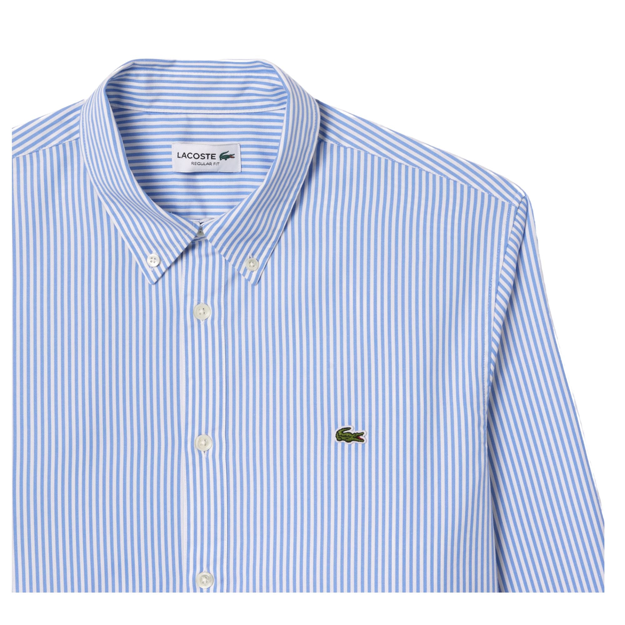 Camicia Uomo con colletto corto dotato di bottoni e motivo a righe