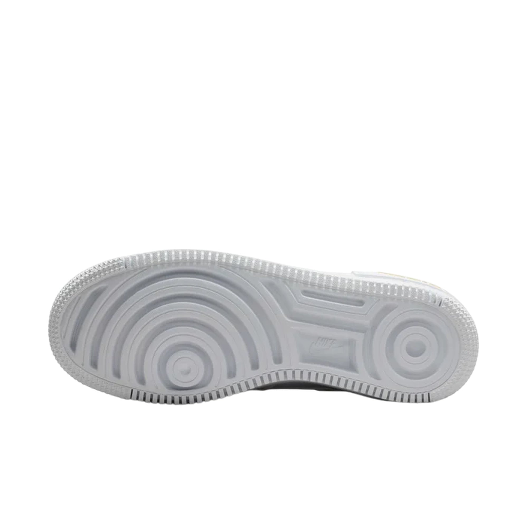 Sneakers Donna Air Force 1 Shadow Bianca, con inserti Giallo a contrasto