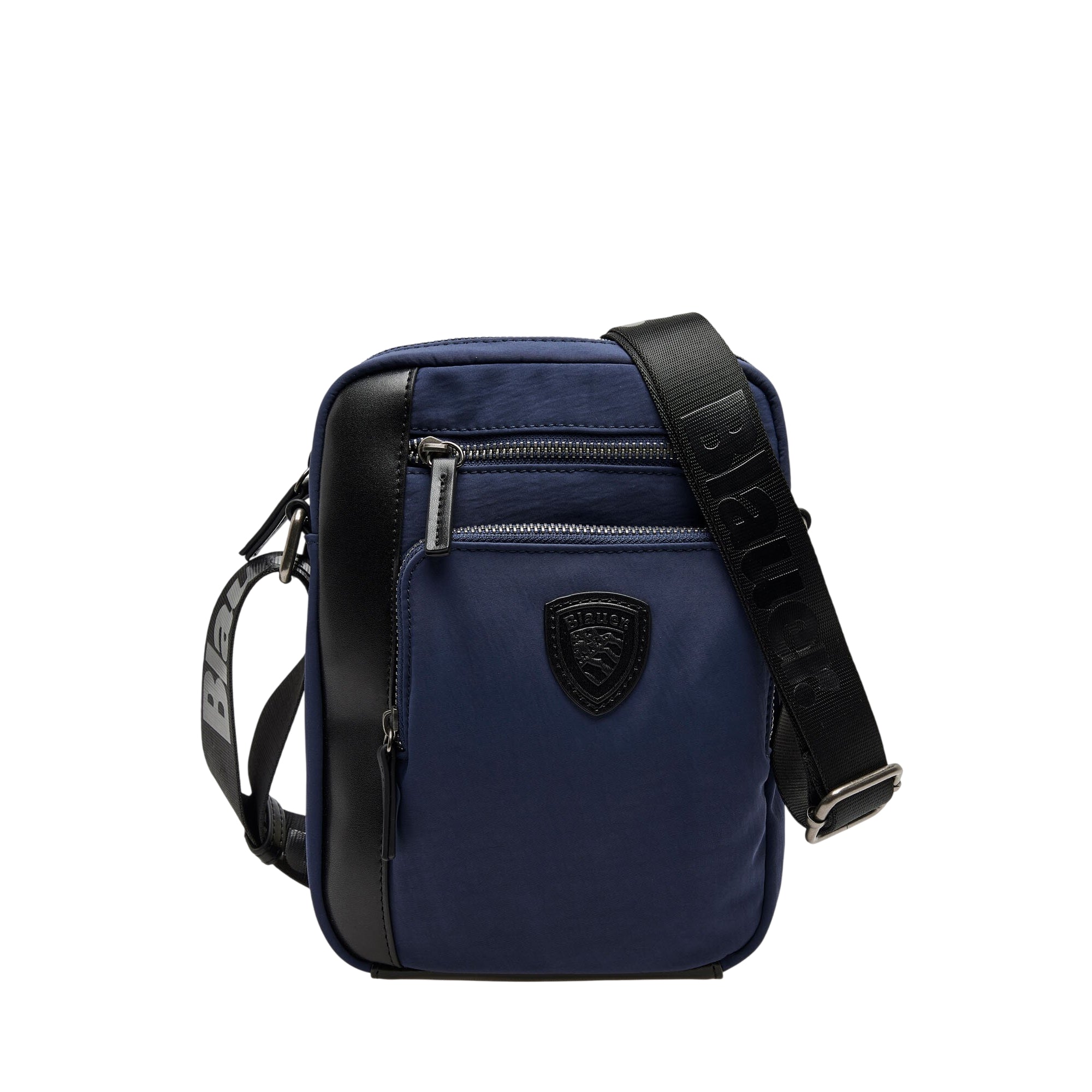 Borsa Uomo a tracolla con doppia tasca Navy