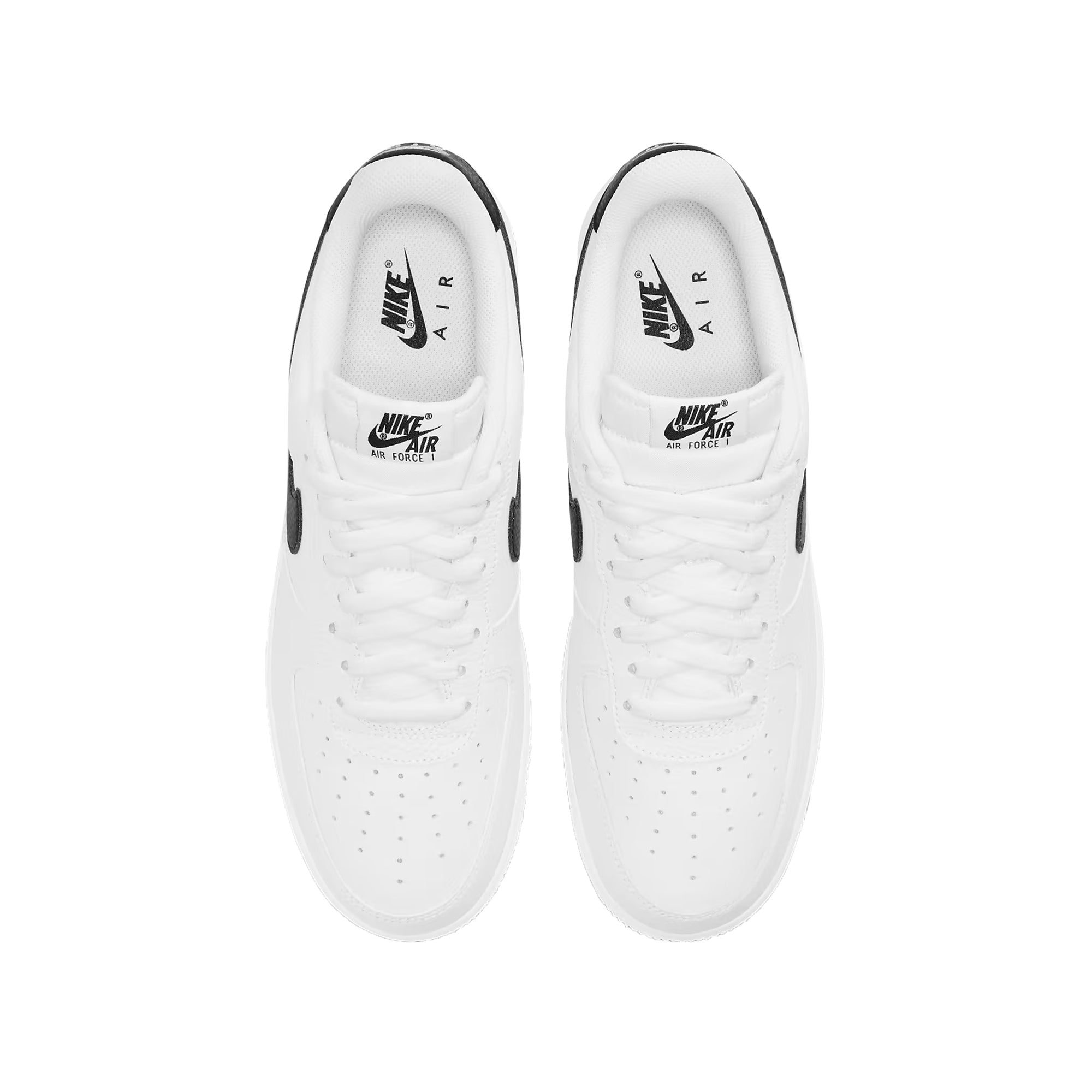 Sneakers Uomo, modello Air Force 1 '07, con tomaia in pelle e logo a contrasto