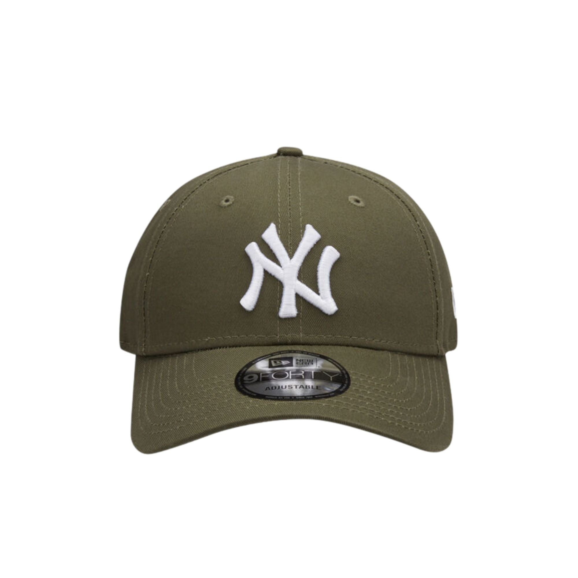Cappello Uomo verde militare con logo Yankees