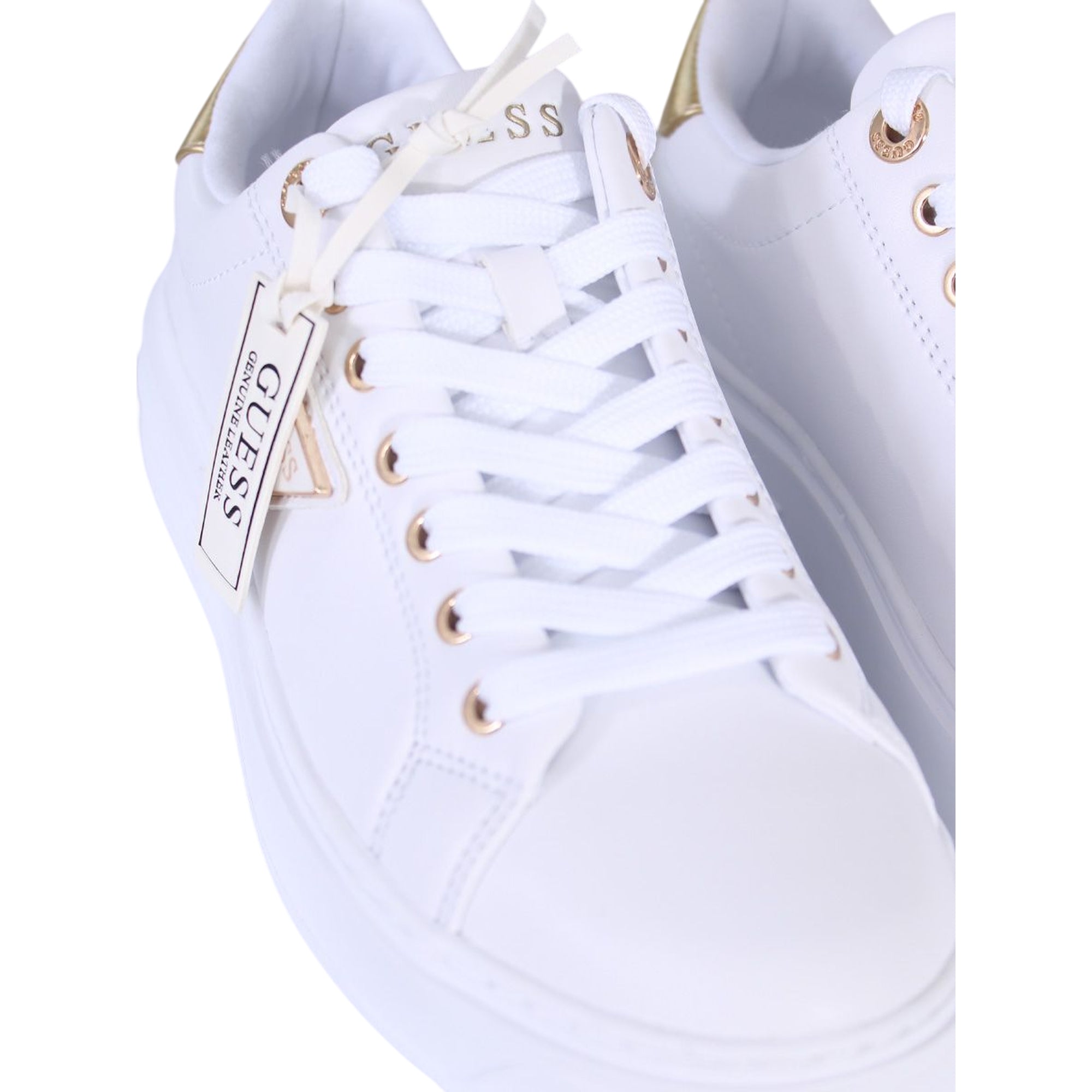 Denesa 12 Leather-Melend Trainer Bianco