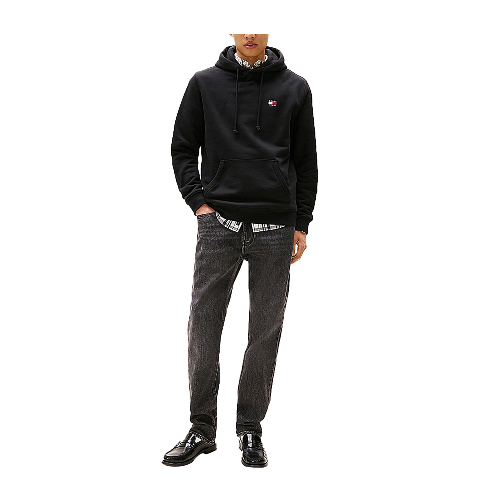 Felpa Uomo con cappuccio Nero