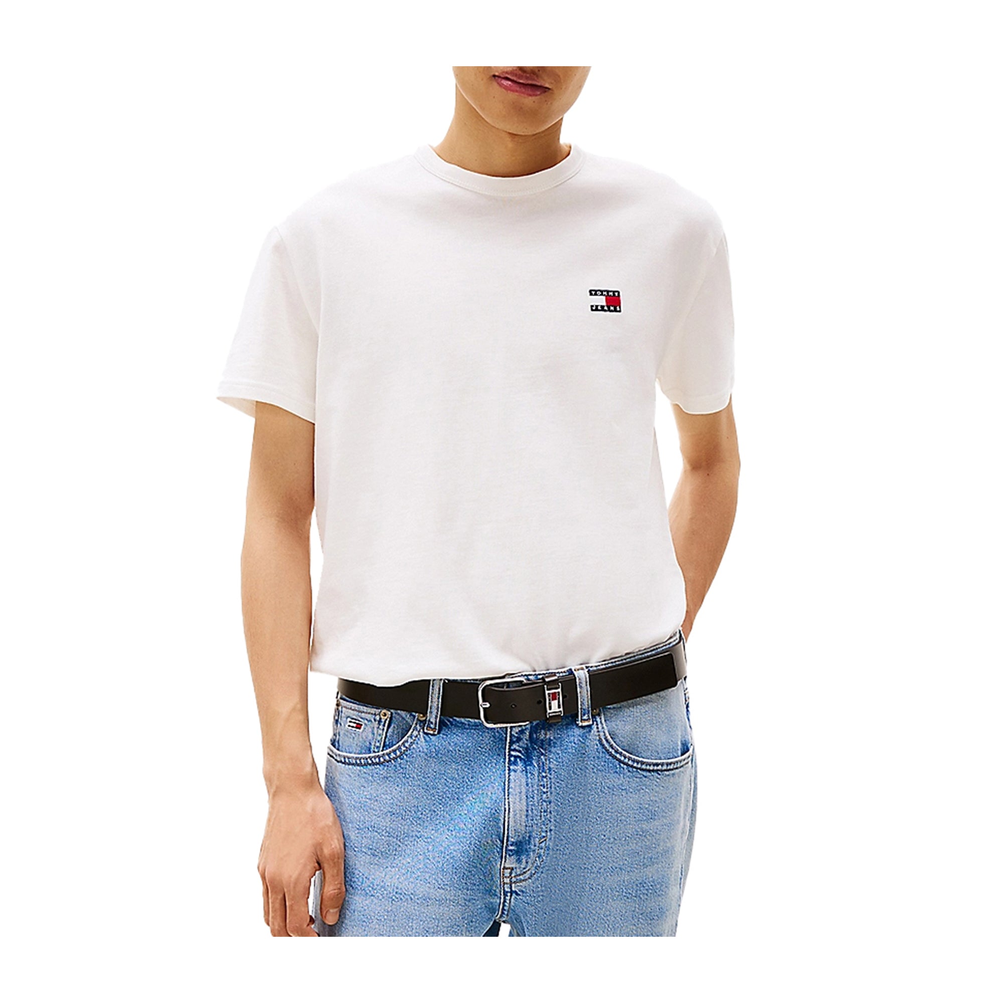 T-shirt Uomo con mini logo Bianca