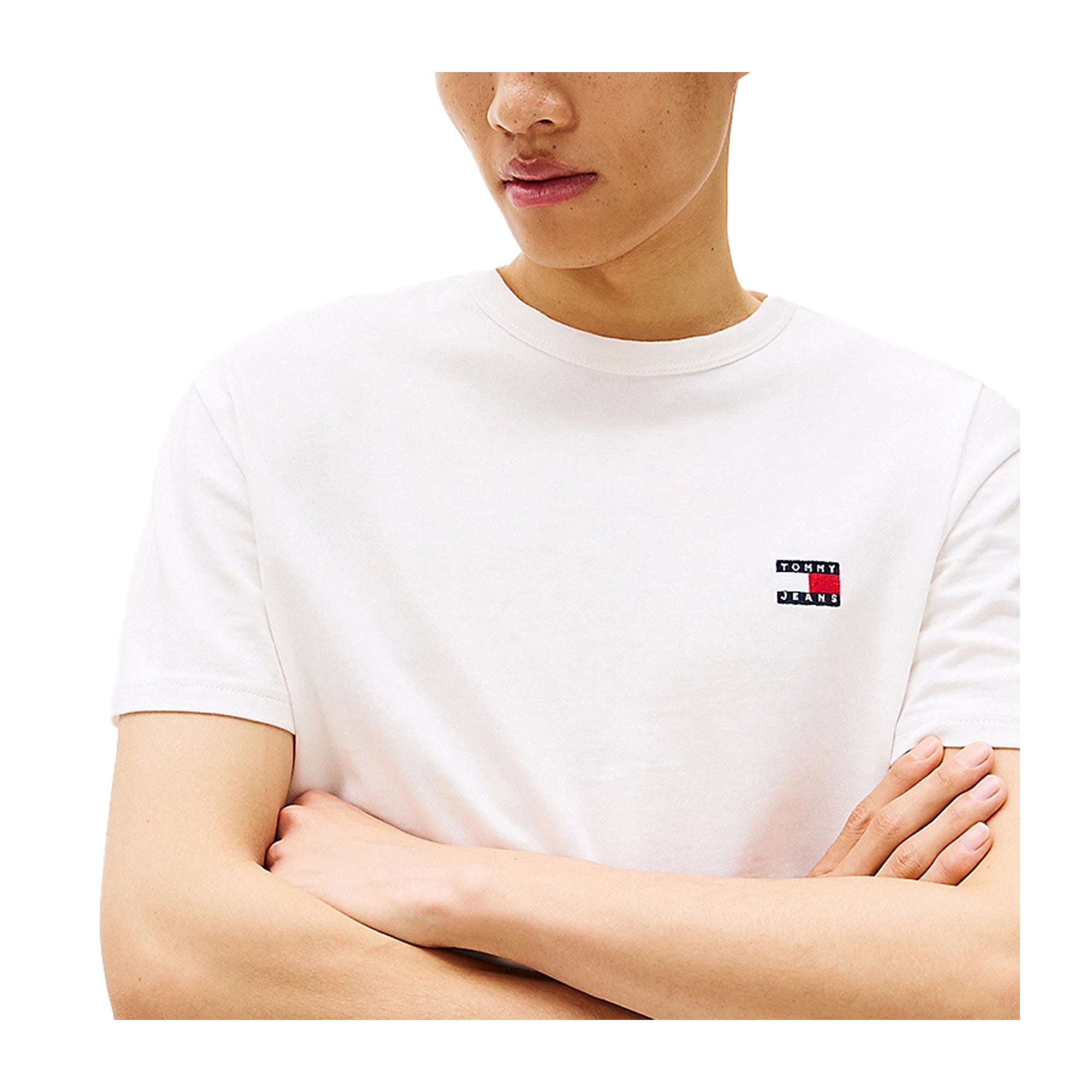 T-shirt Uomo con mini logo Bianca