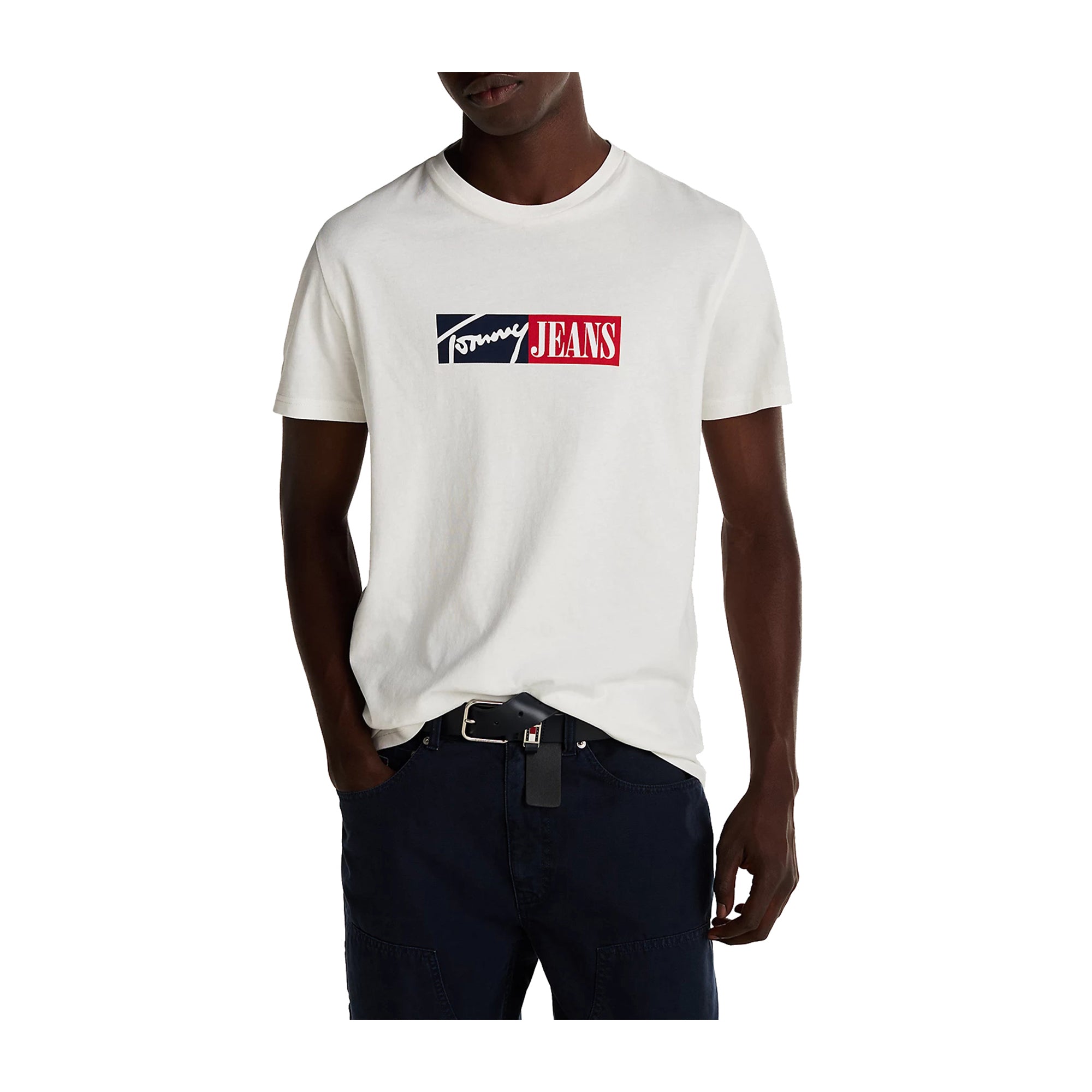 T-shirt Uomo Bianca Tommy Hilfiger Graphic