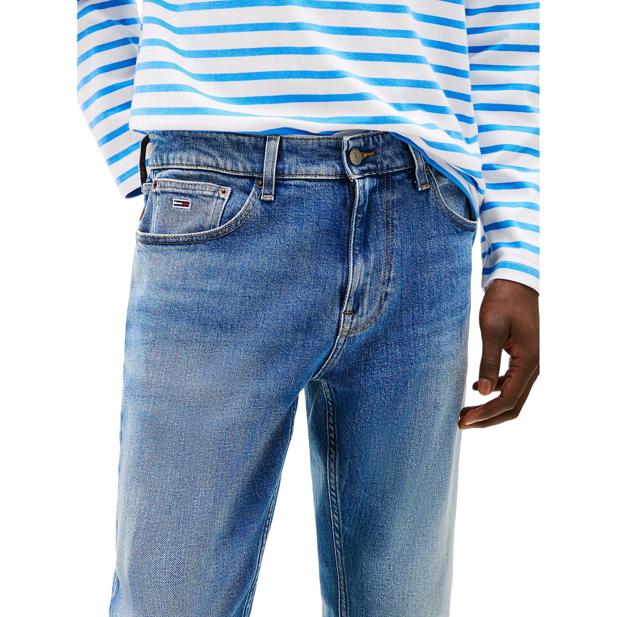 Jeans uomo Austin slim fit affusolati sbiaditi - dettaglio