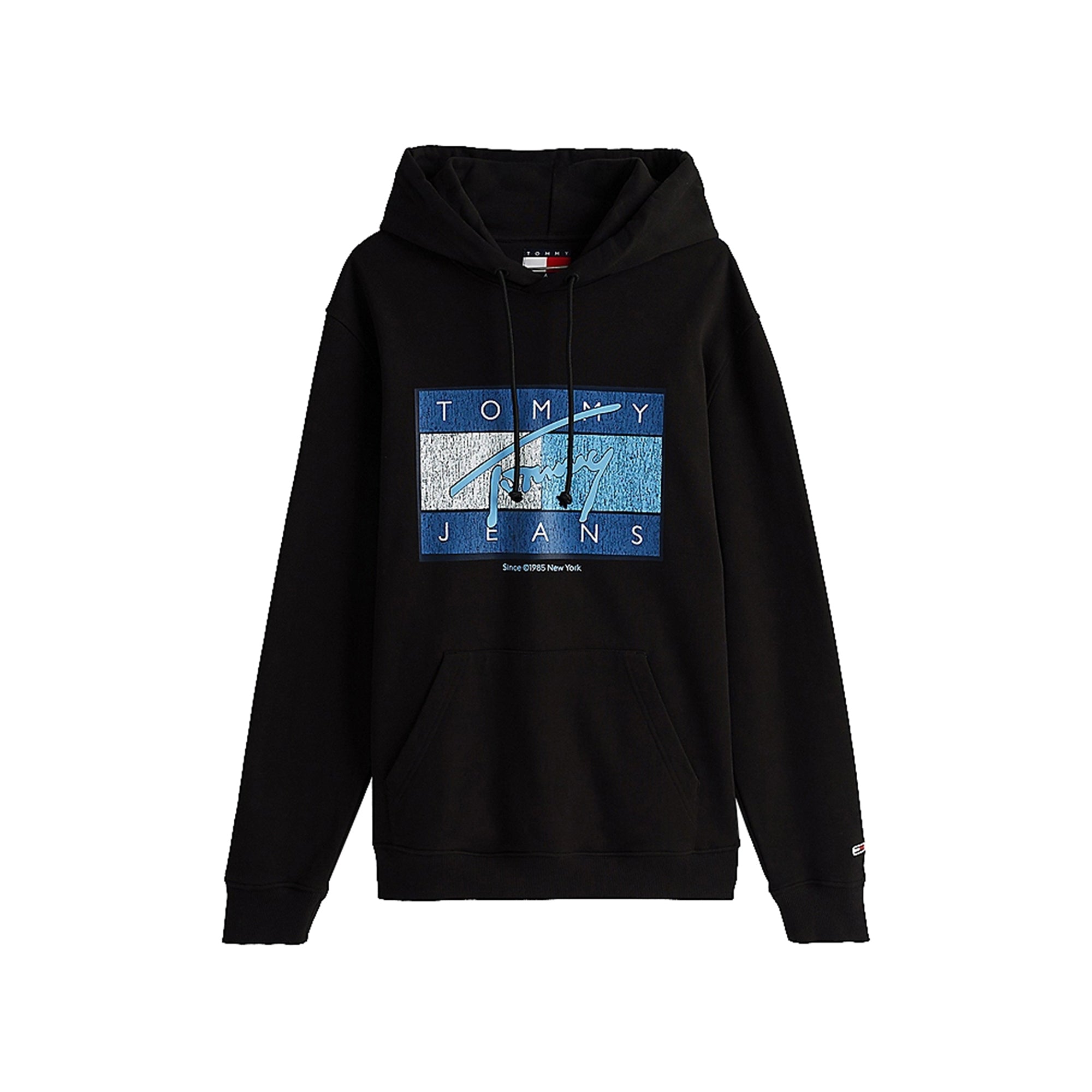 Felpa Uomo con cappuccio e logo grafico Nero