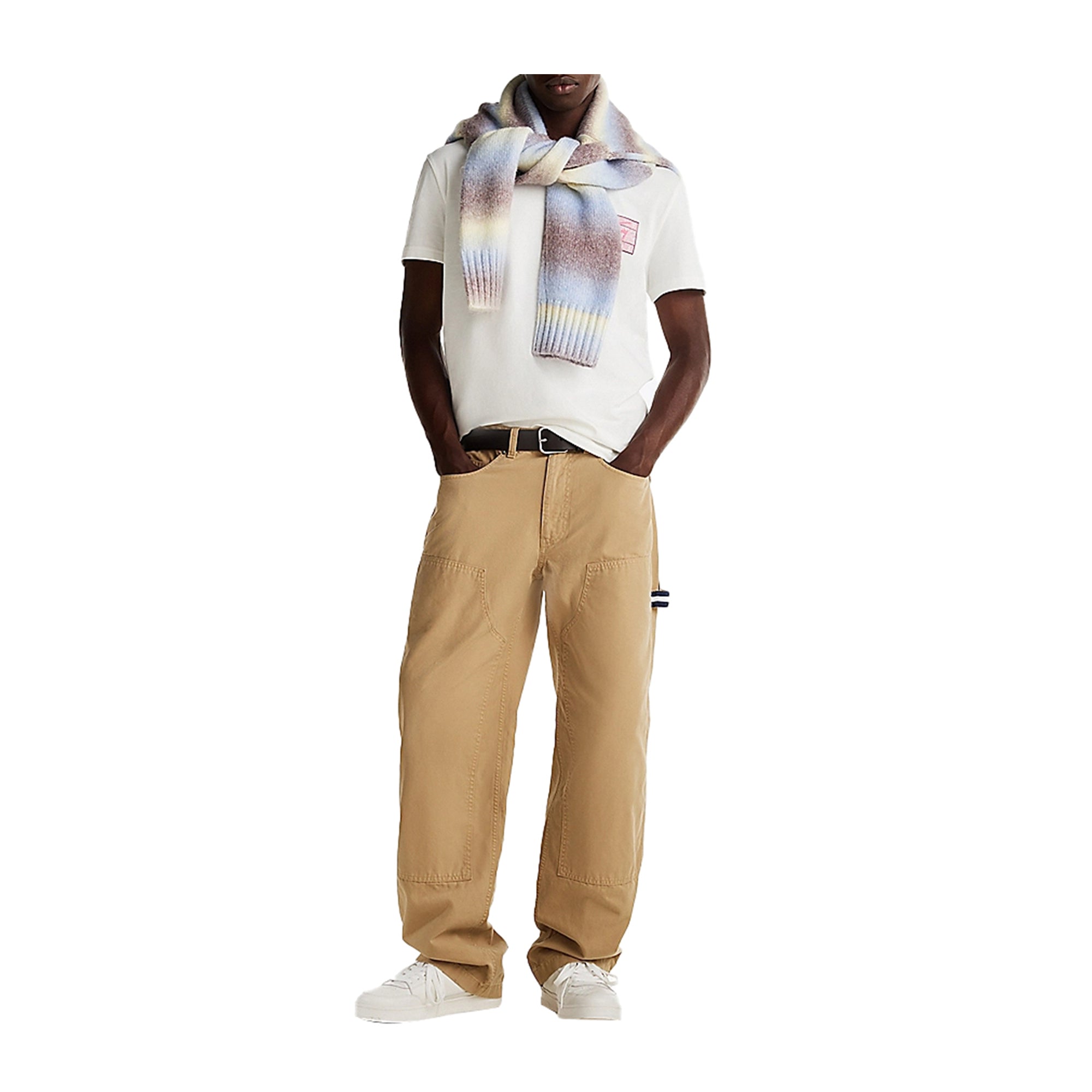 T-shirt Uomo Signature con logo sul retro Bianco