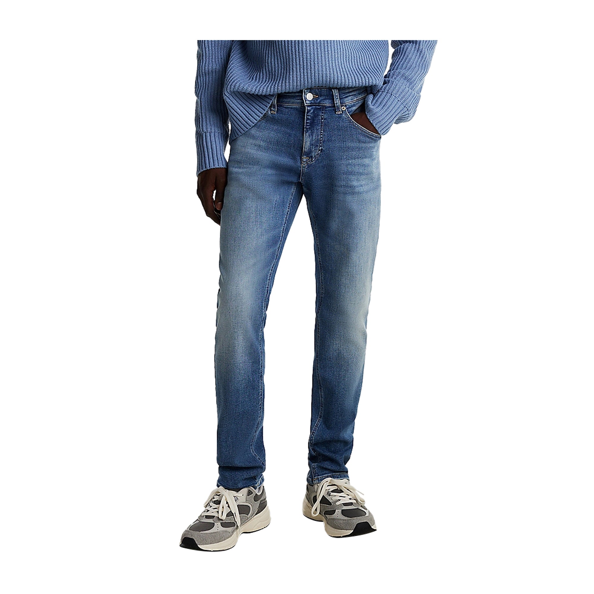 Jeans Uomo Scanton Slim con baffature