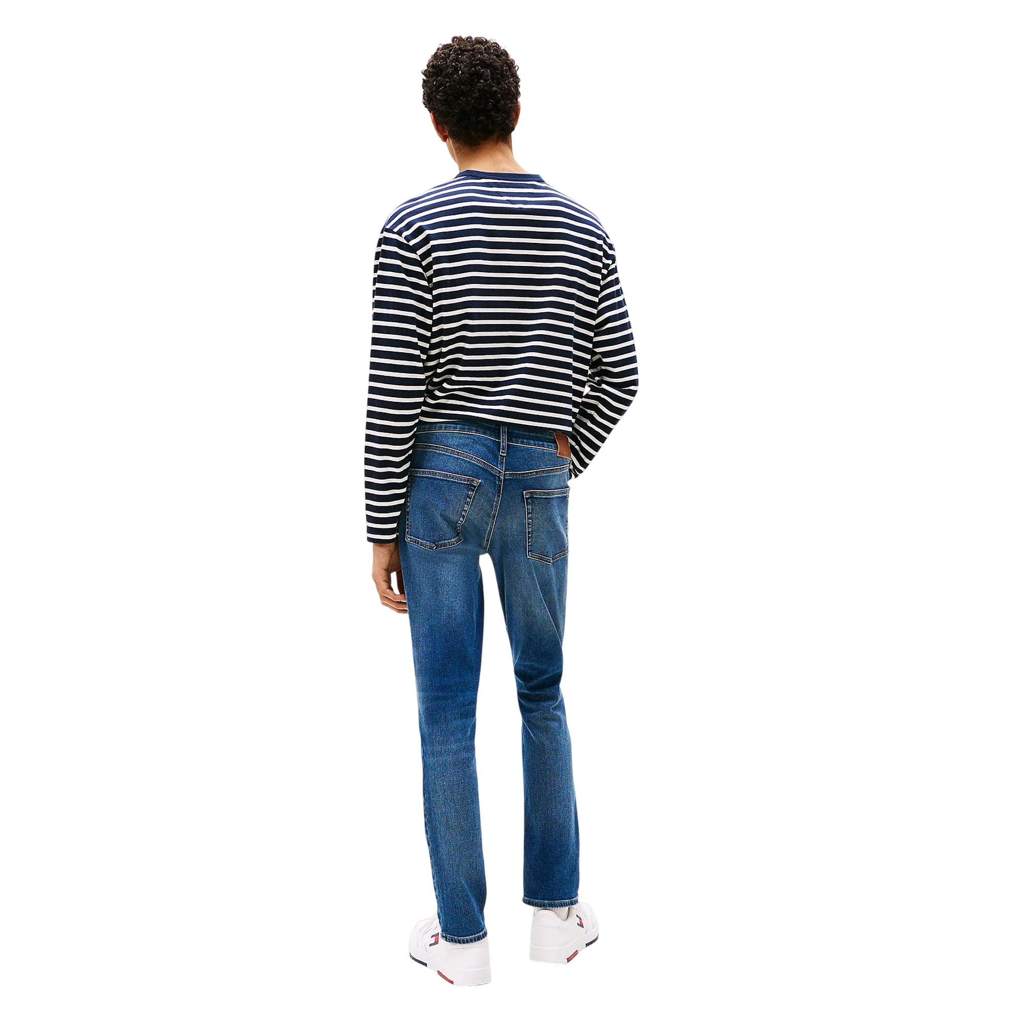 Jeans Uomo Scanton con logo ricamato, dal fit slim