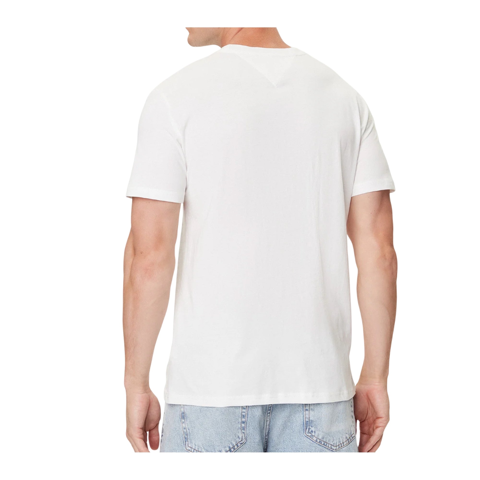T-shirt Uomo Bianca a mezza manica, con logo 3D e fit slim