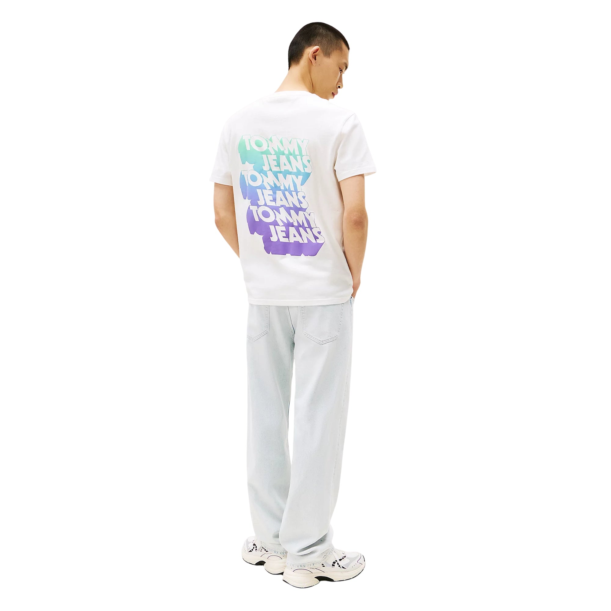 T-shirt Uomo con maxi stampa posteriore e girocollo