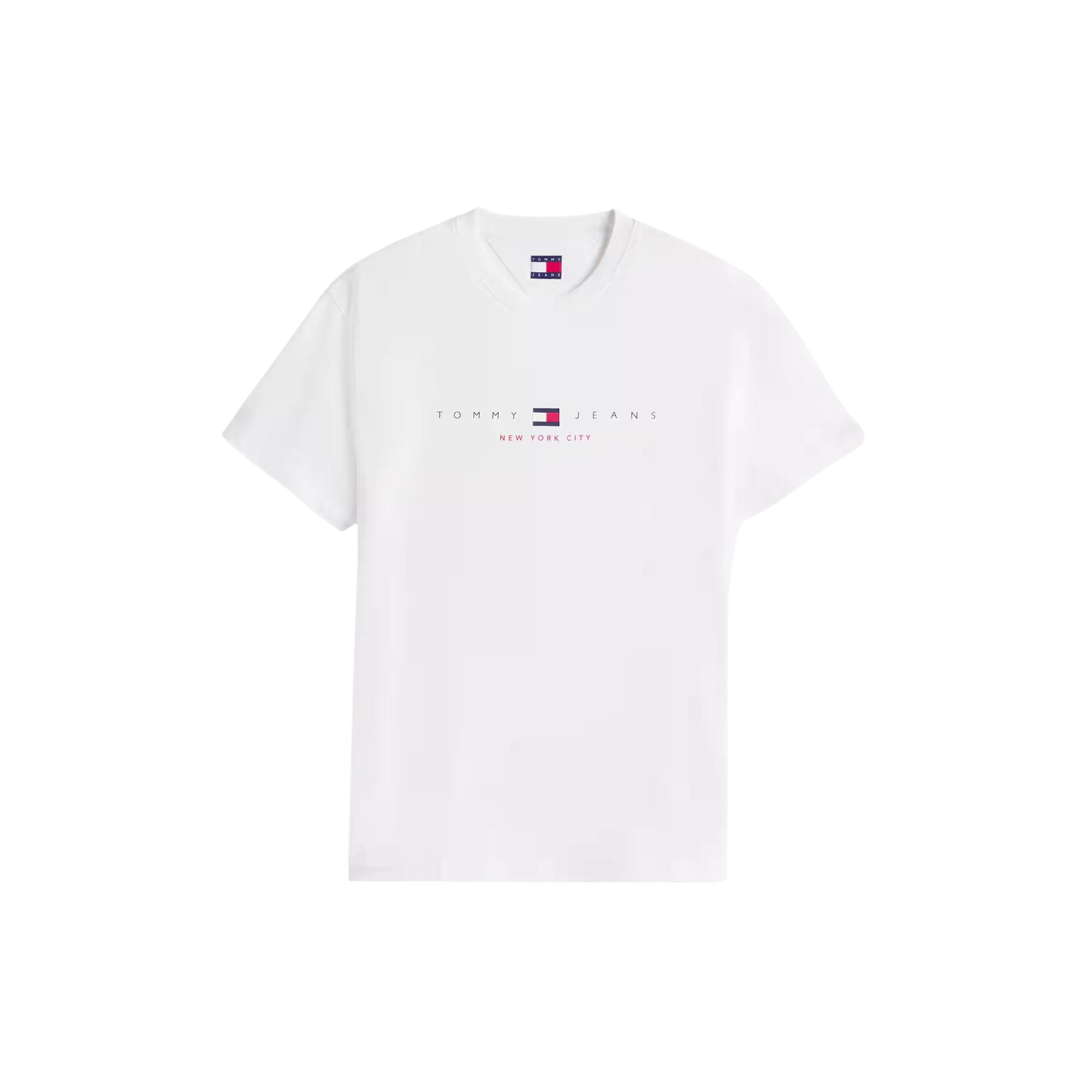 T-shirt Uomo Bianca a mezza manica, in cotone rigenerato