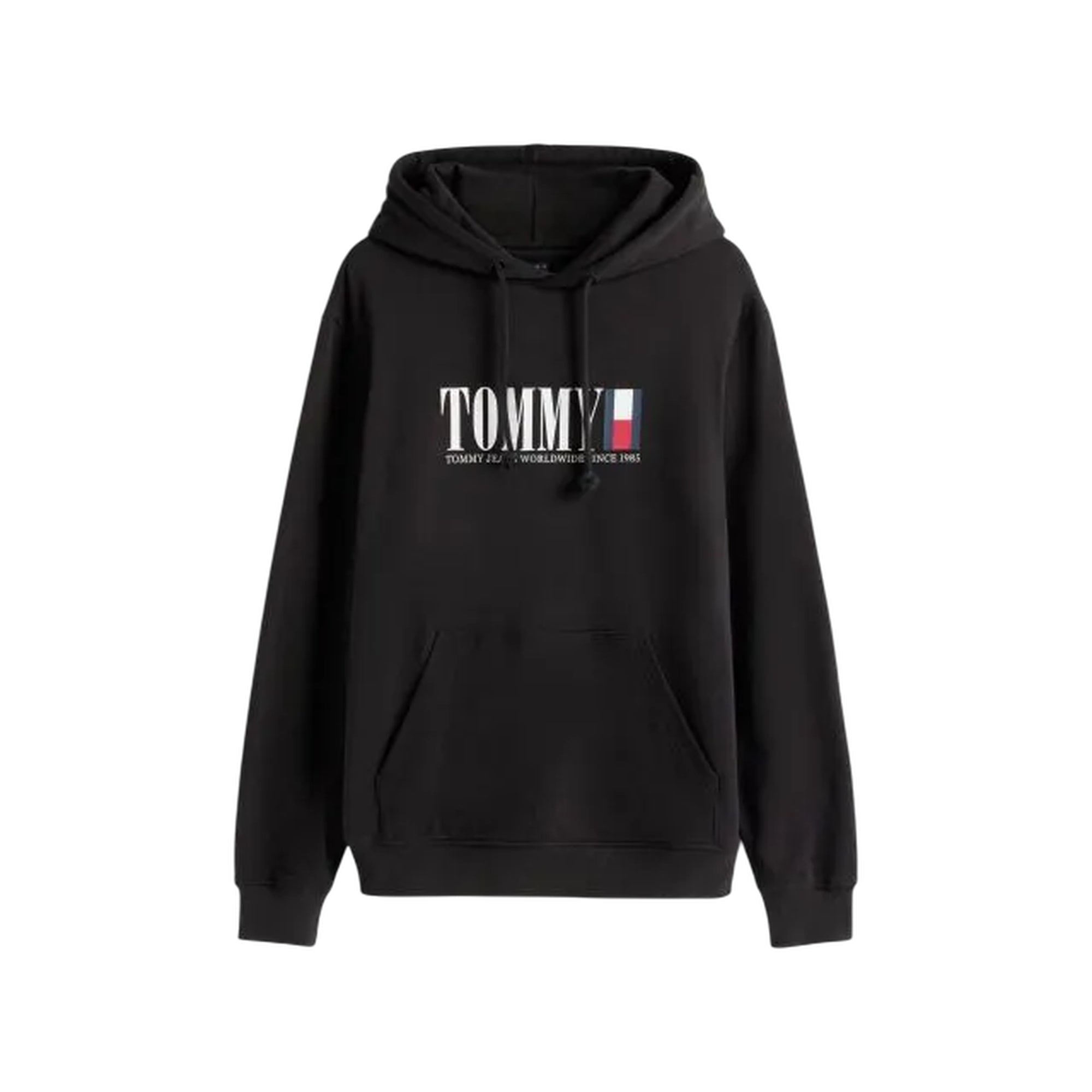 Felpa Uomo con tasca a marsupio, cappuccio e logo vintage