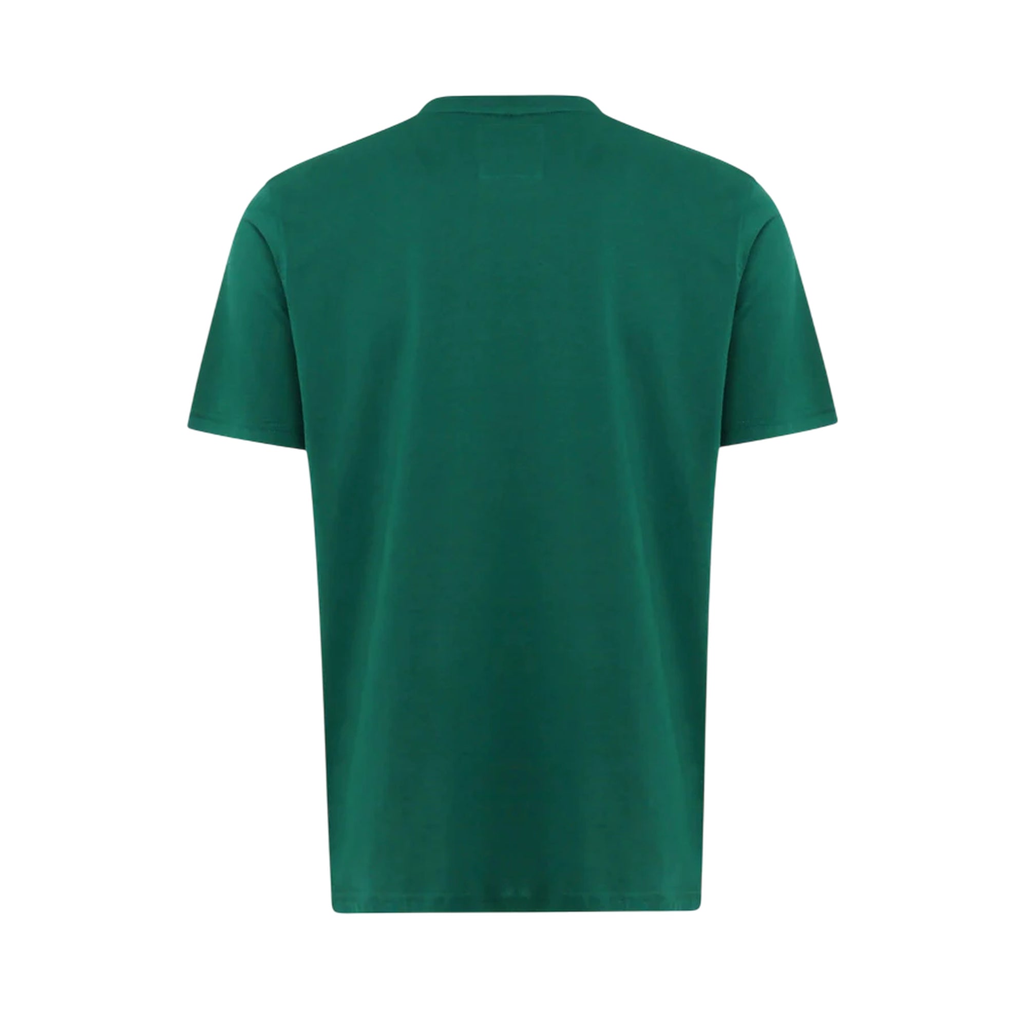 T-shirt Uomo Verde, dal taglio classico, in cotone elasticizzato con micrologo