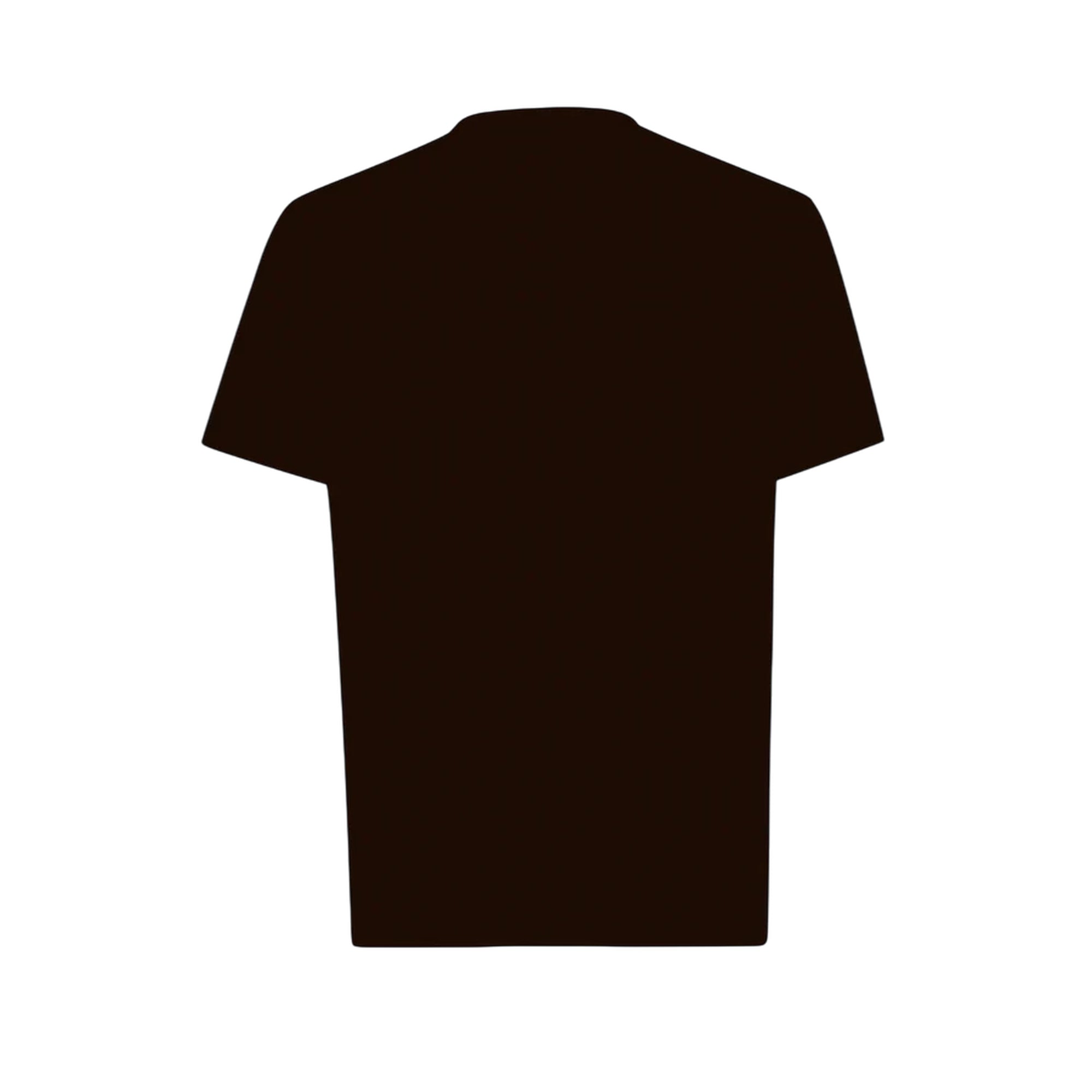 T-shirt Uomo Nera dal taglio classico, in cotone elasticizzato