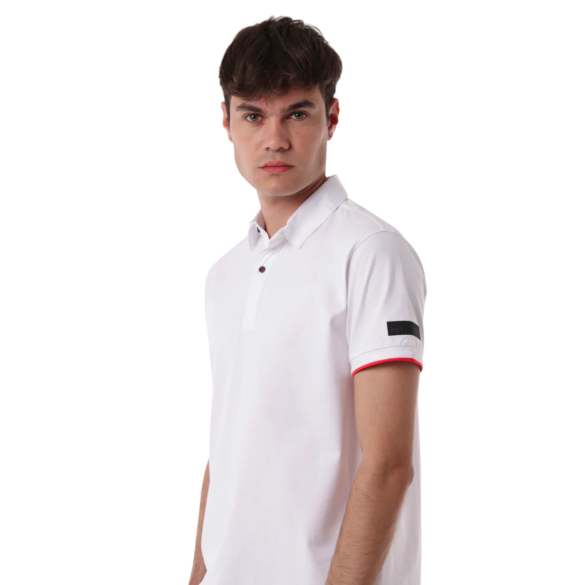 Polo Uomo Iconic, con riga a contrasto sul fondo manica