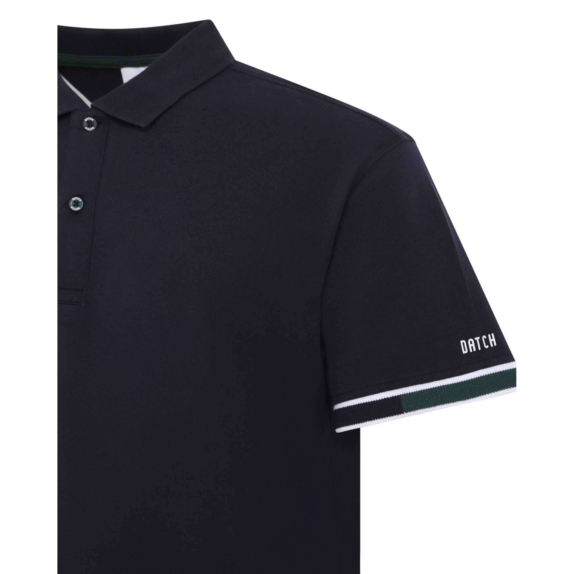 Polo Uomo Essential Micrologo Blu, con una scollatura due bottoni