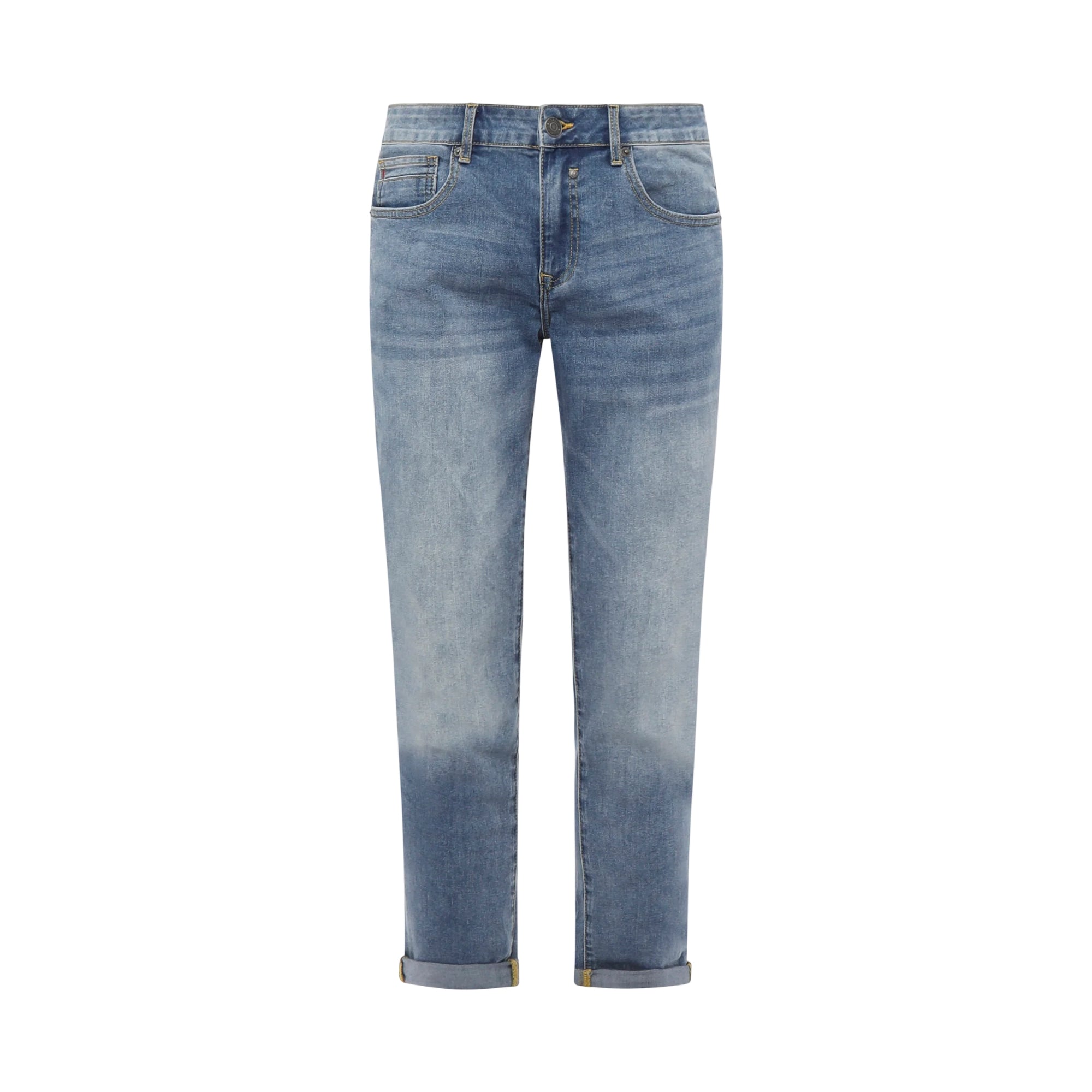 Jeans Uomo slim fit, con cinque tasche, dal lavaggio chiaro