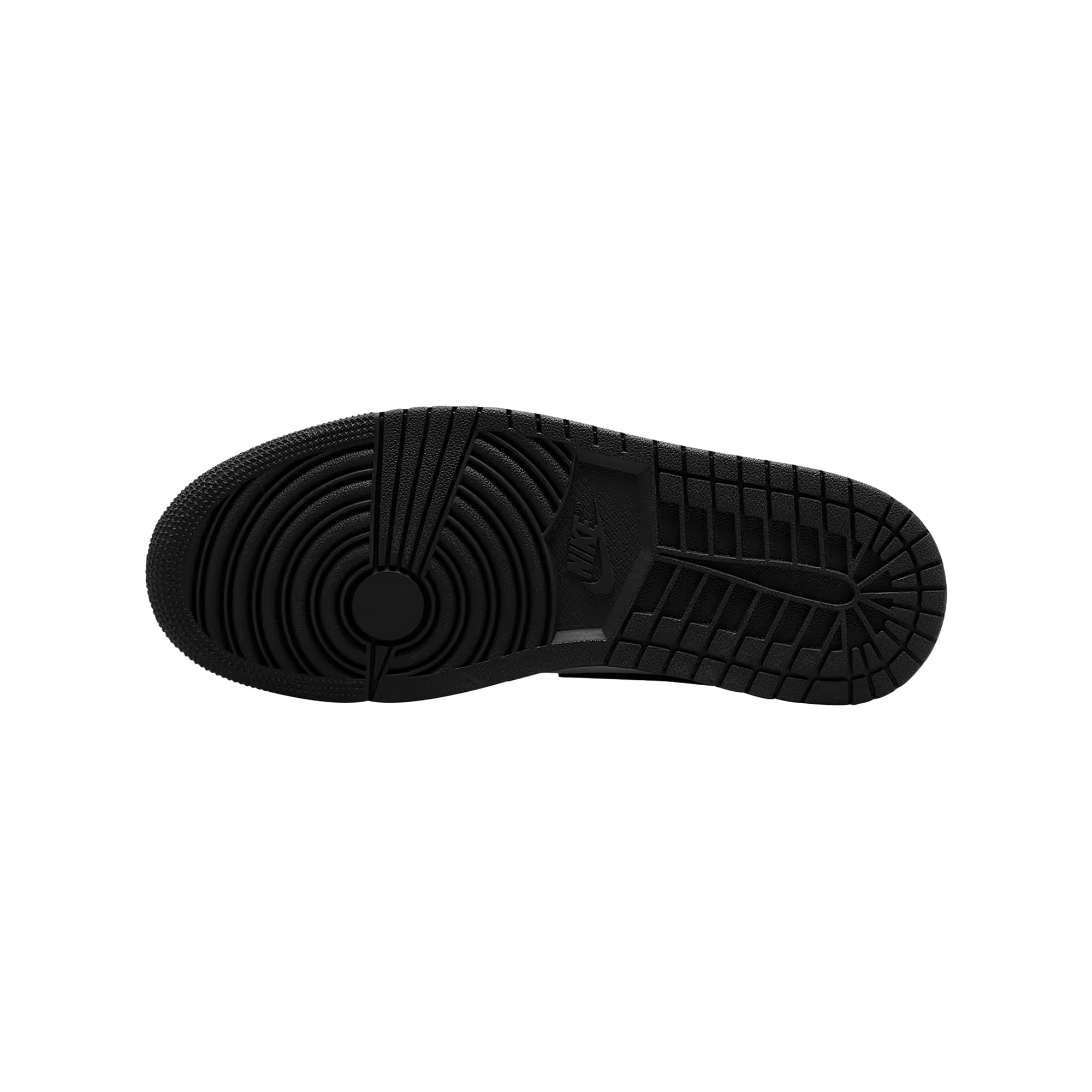 Sneakers Uomo Air Jordan 1 Mid, con tomaia in pelle Bianco/Nera e suola in gomma