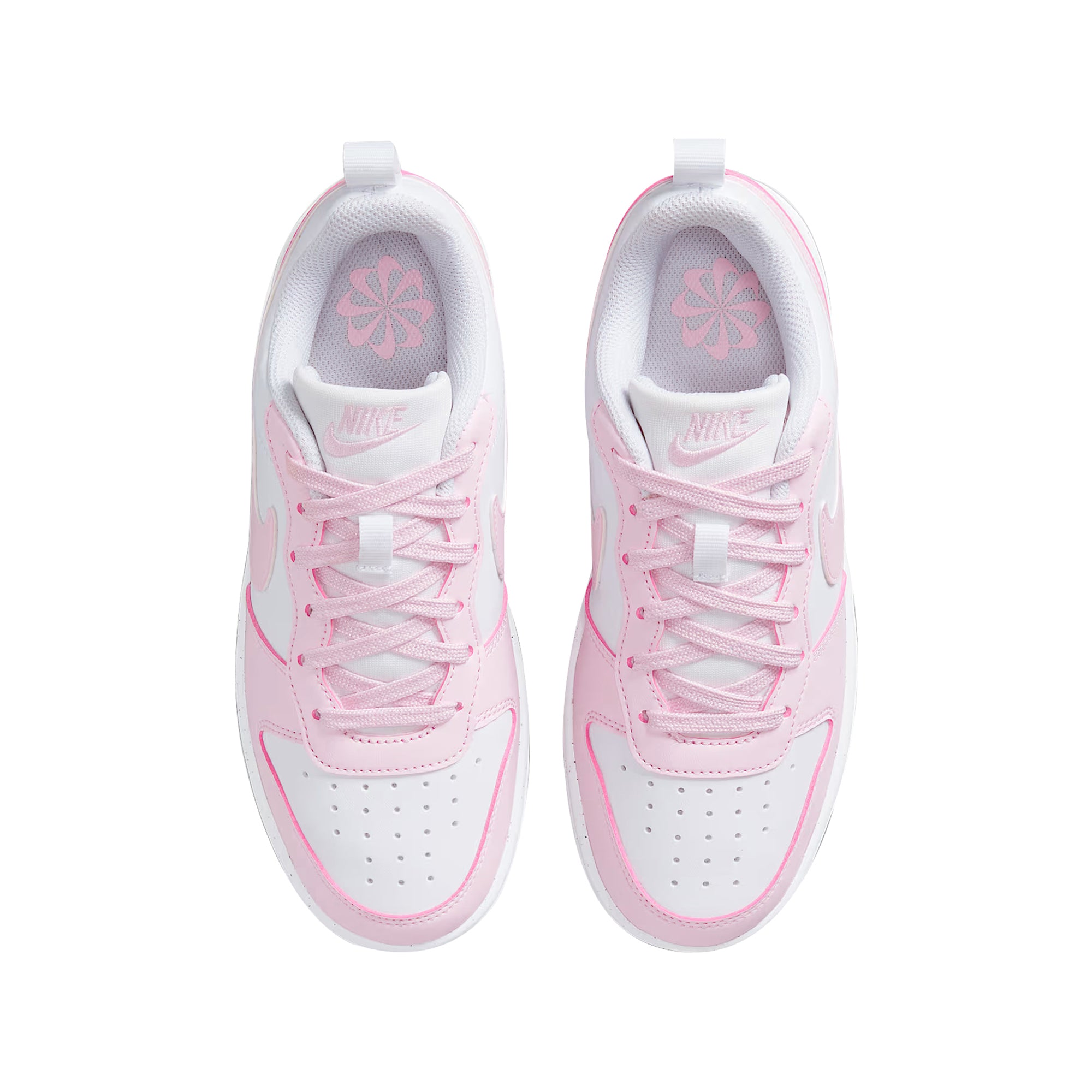 Sneakers Ragazza Court Borough Low Recraft, con logo laterale e punta traforata